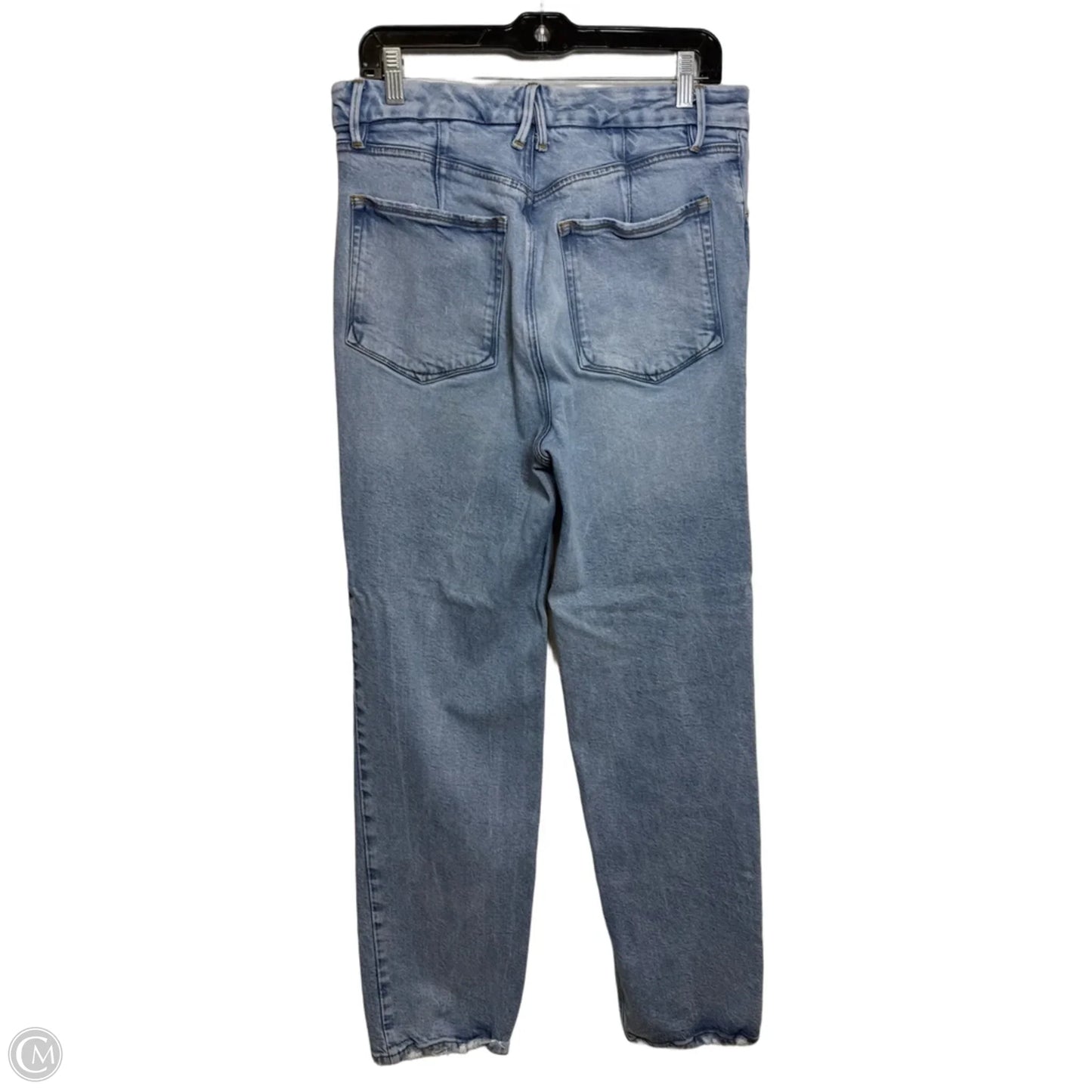 Jeans Straight By Good American In Blue Denim, Size: 10
