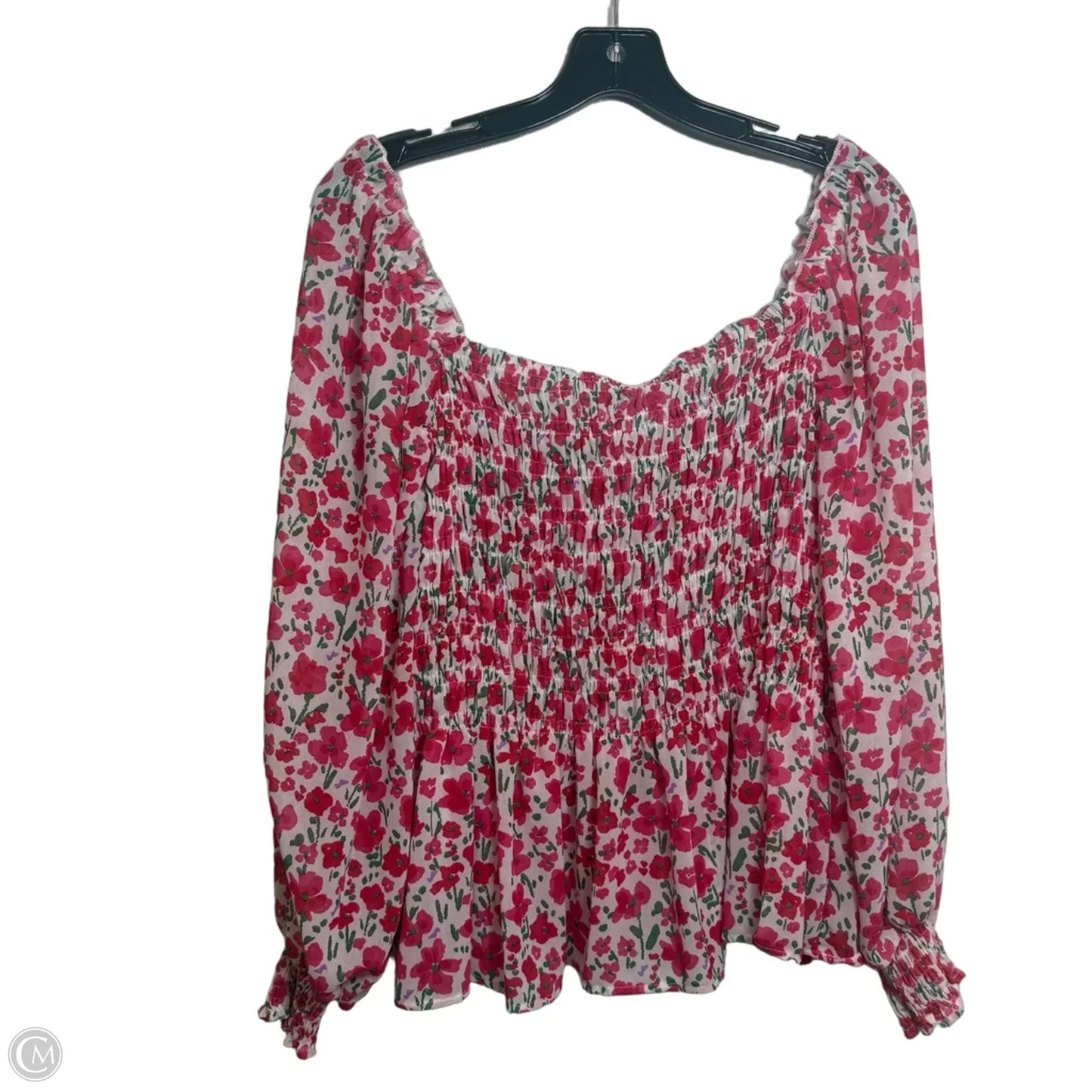 Top Long Sleeve By Clothes Mentor In Floral Print, Size: L