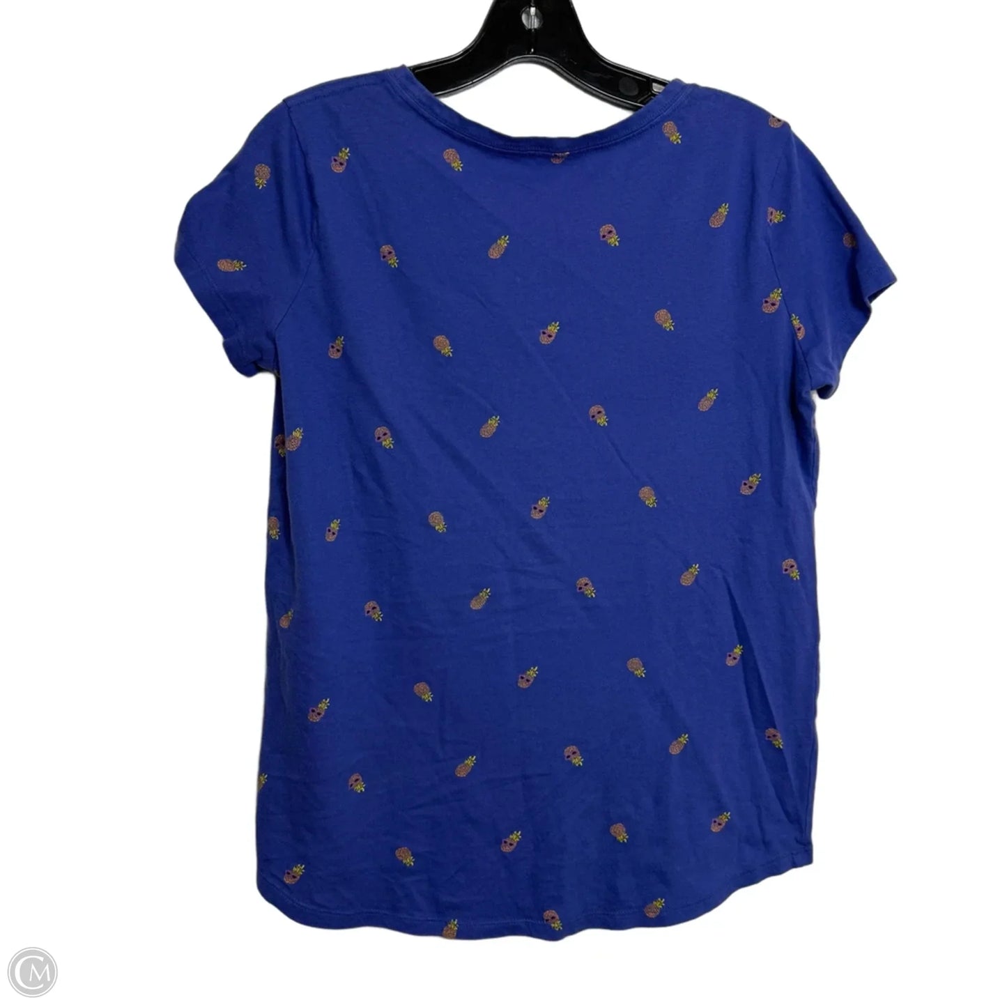 Top Short Sleeve Basic By Old Navy In Blue, Size: Xxl