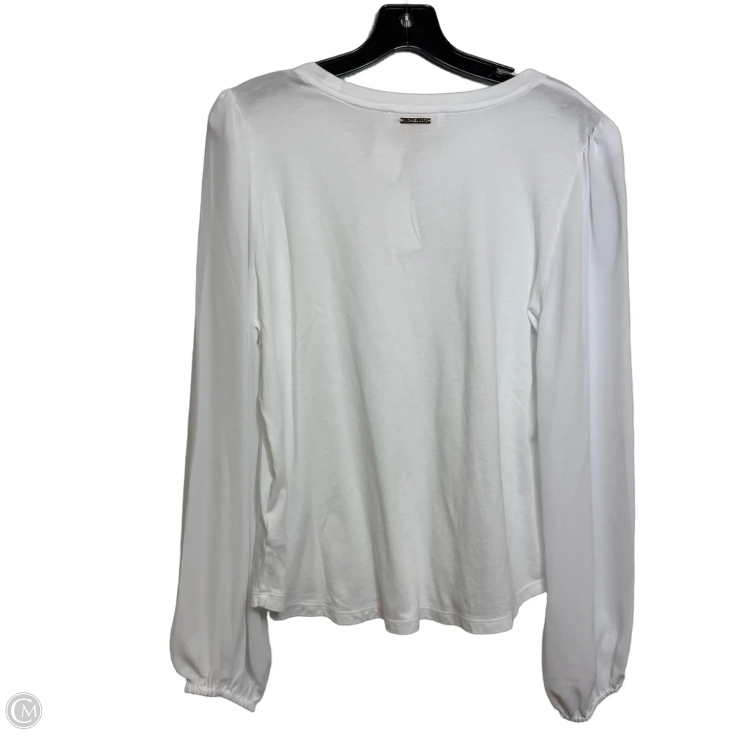 Top Long Sleeve Basic By Michael By Michael Kors In White, Size: Xl
