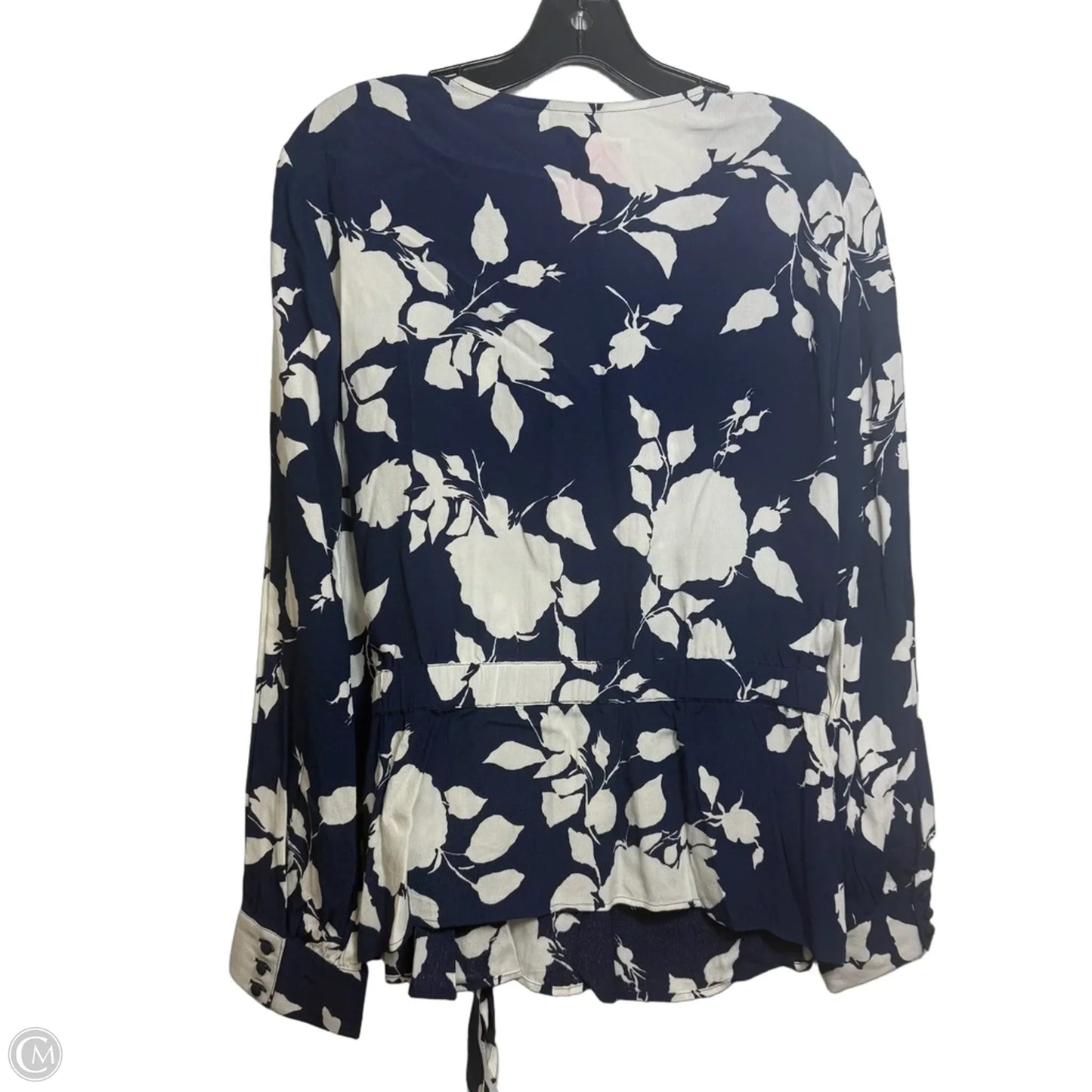 Top Long Sleeve By Talbots In Blue, Size: Xl