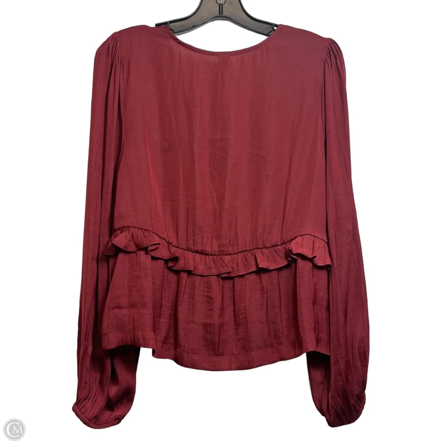Top Long Sleeve By Old Navy In Red, Size: M