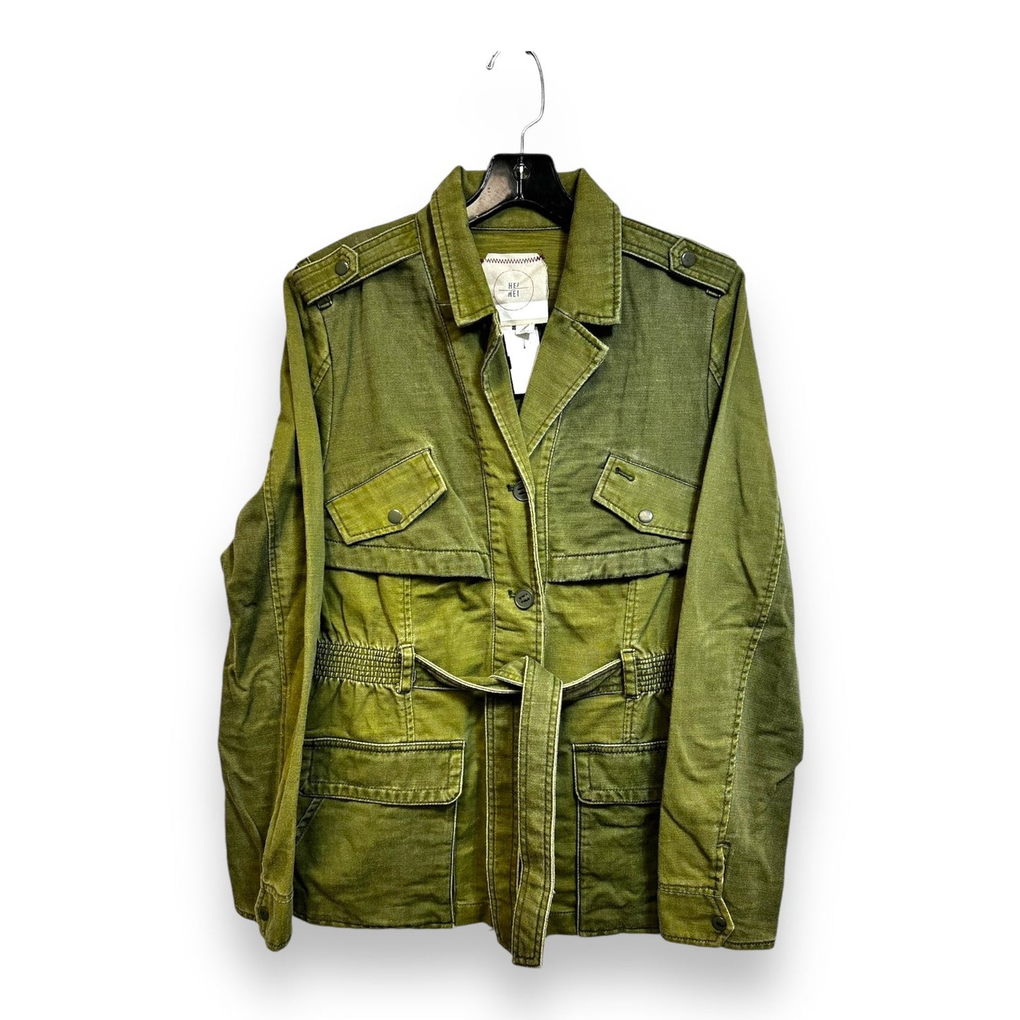 Jacket Denim By HEI HEI In Green, Size: M