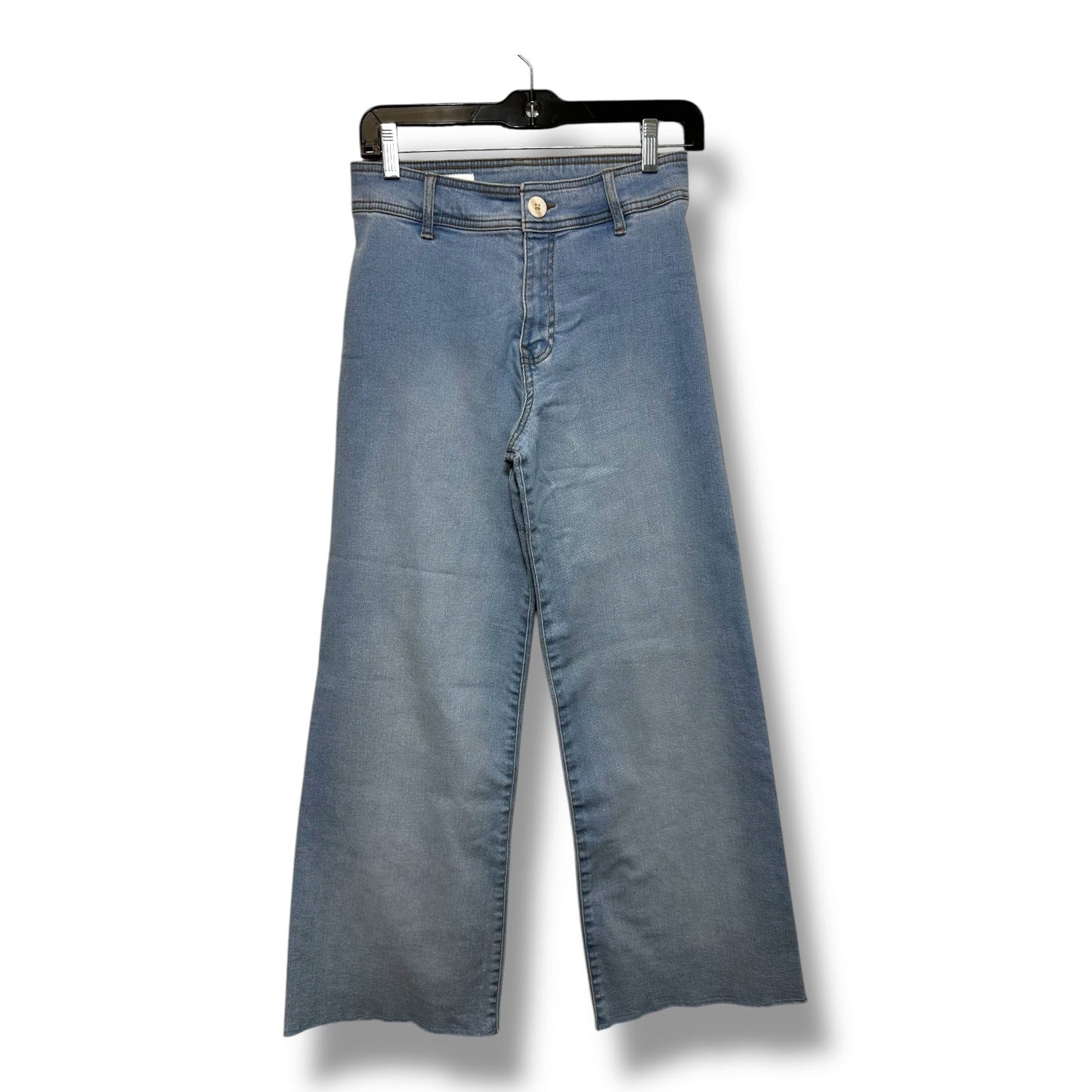 Jeans Flared By Zara In Blue Denim, Size: 12