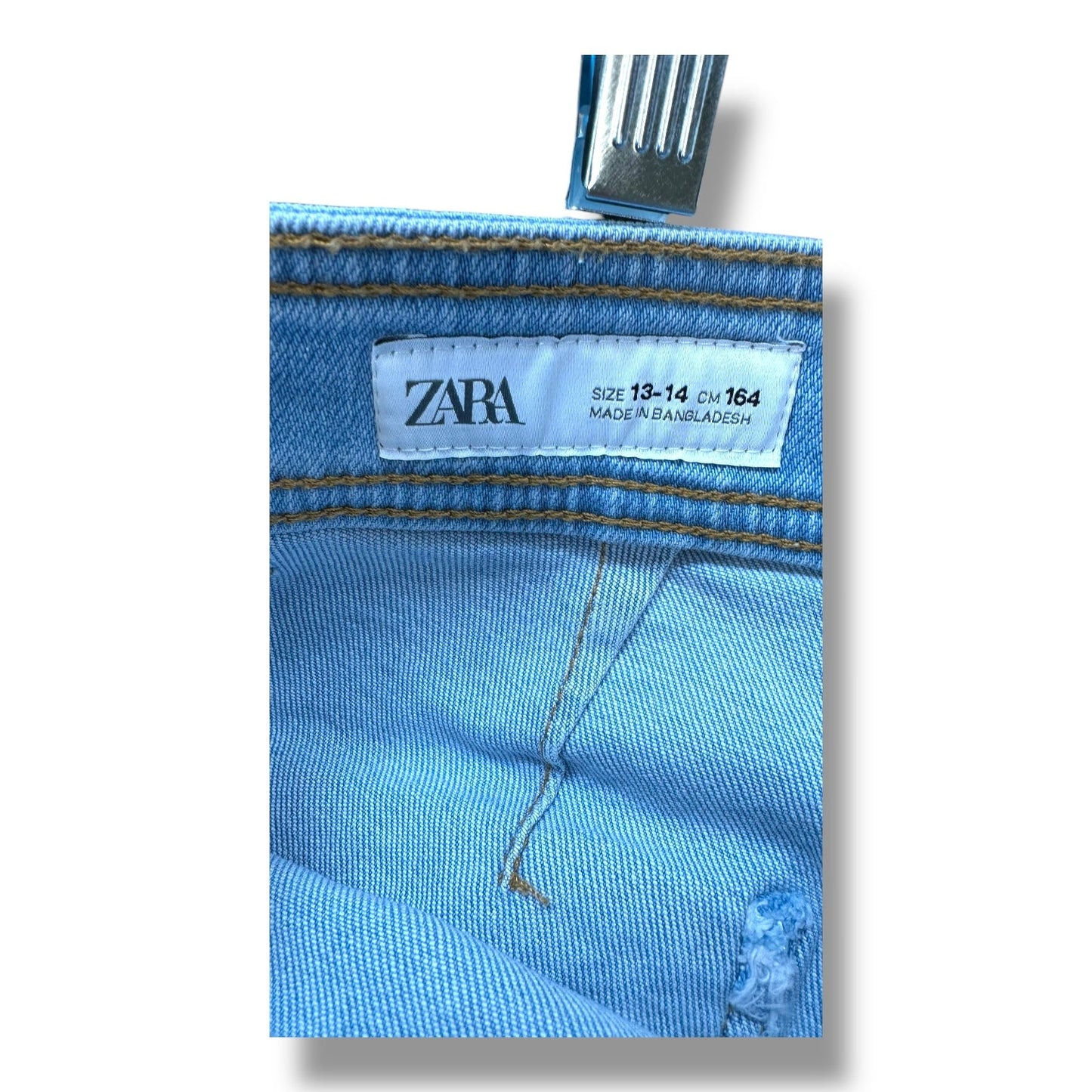 Jeans Flared By Zara In Blue Denim, Size: 12