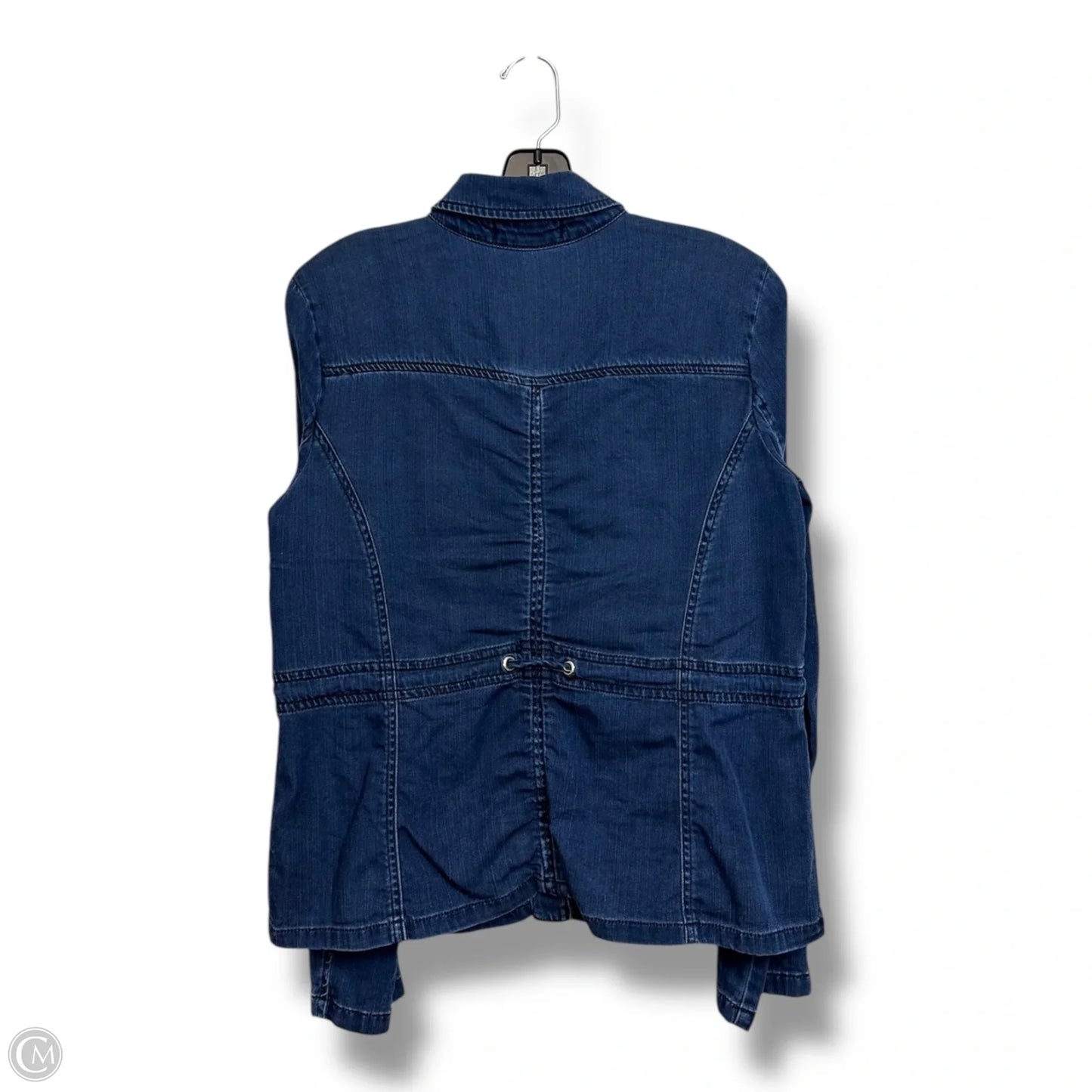 Jacket Denim By Workshop In Blue Denim, Size: S