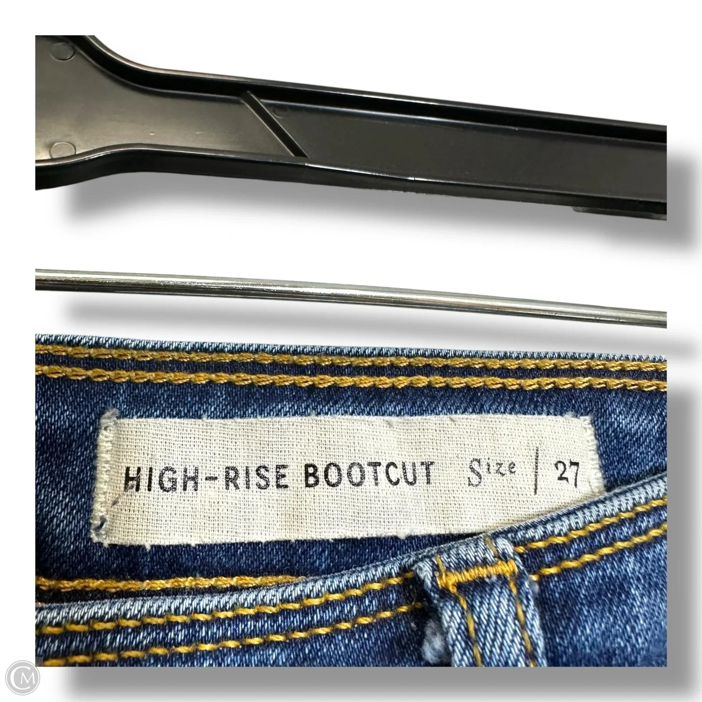 High rise Jeans Boot Cut By Pilcro In Blue Denim, Size: 4