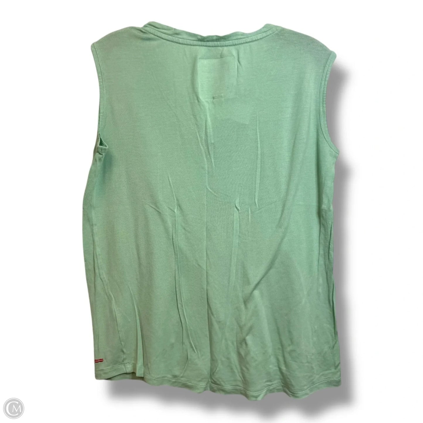 Top Sleeveless By Peace Love World In Green, Size: S