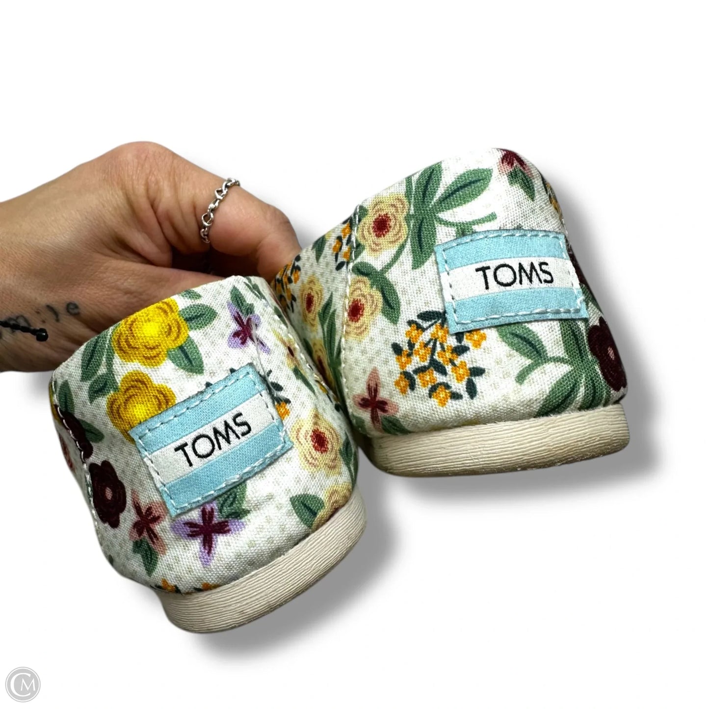 Shoes Flats By Toms In Floral Print, Size: 6.5