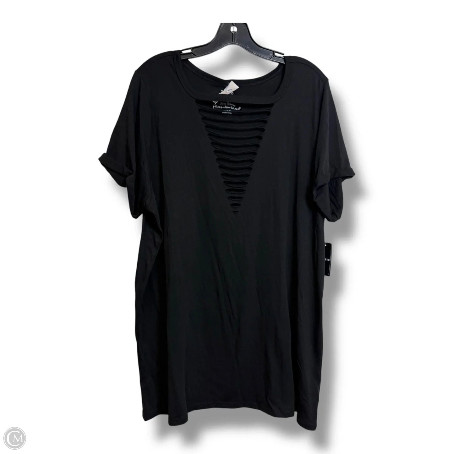 Top Short Sleeve By Torrid In Black, Size: 3x