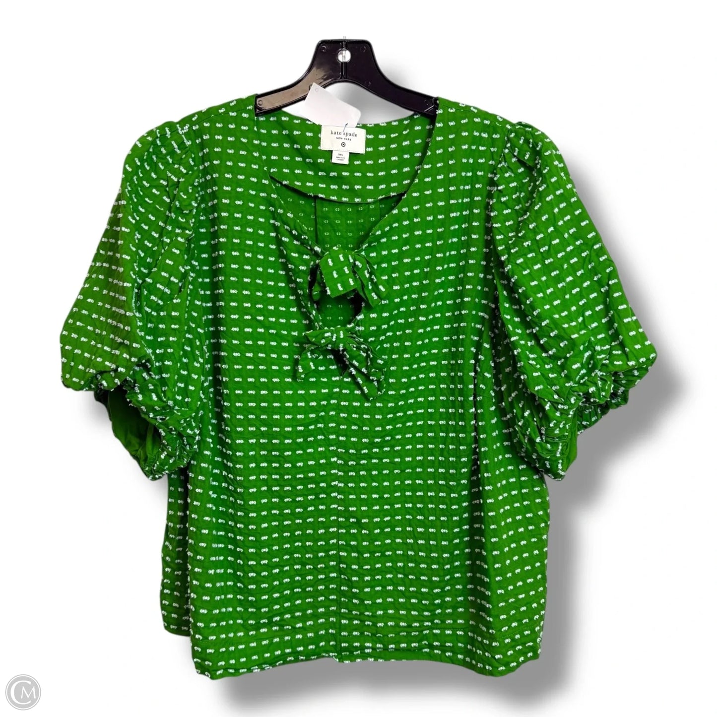 Top Short Sleeve Designer By Kate Spade for Target In Green, Size: Xxl