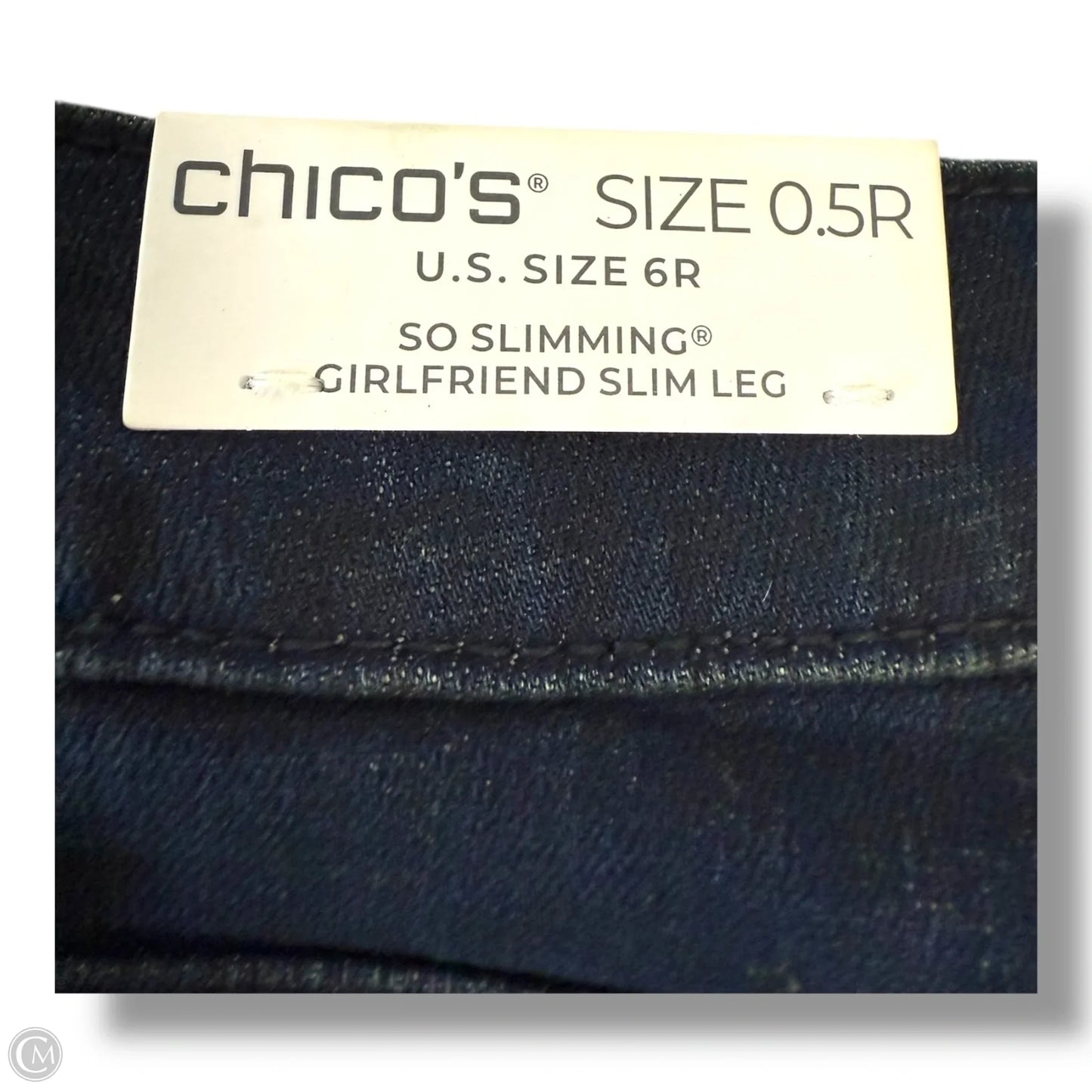 Jeans Skinny By Chicos In Blue Denim, Size: 6
