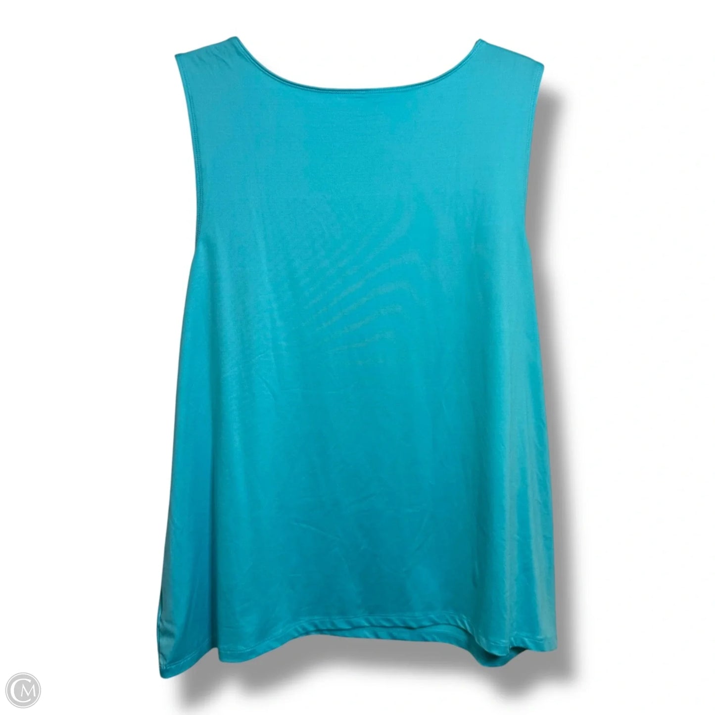 Tank Top By Charter Club In Aqua, Size: 2x
