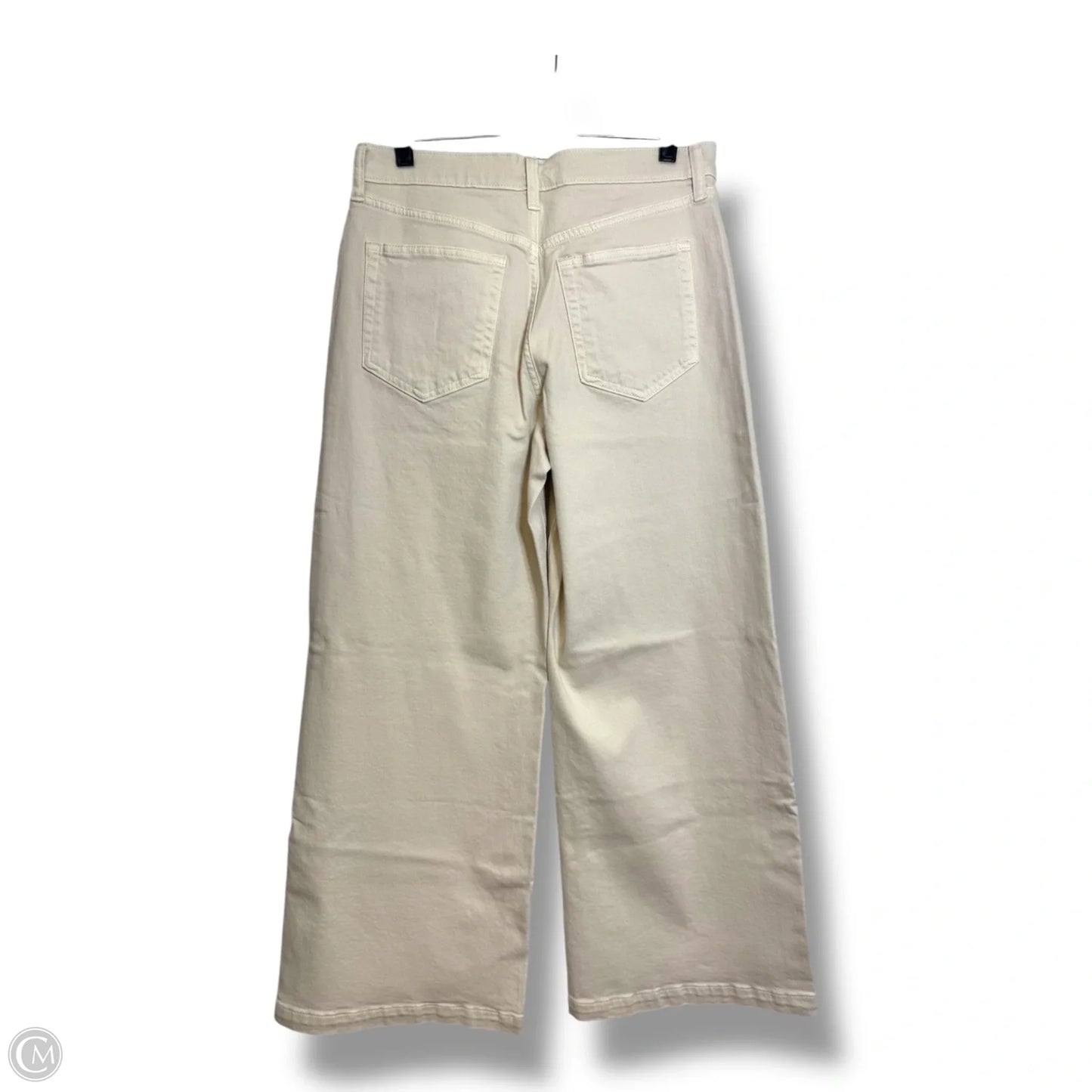 Jeans Wide Leg By Gap In Cream, Size: 10