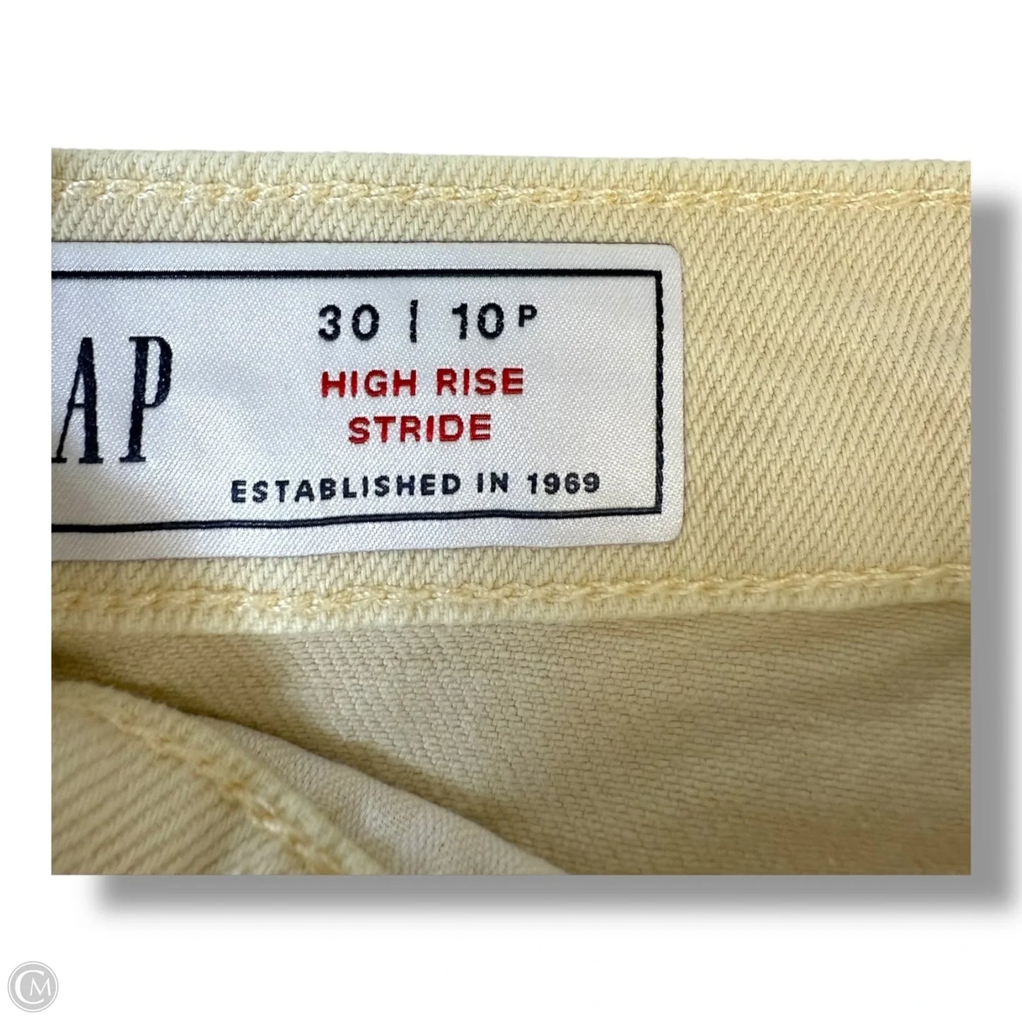Jeans Wide Leg By Gap In Cream, Size: 10