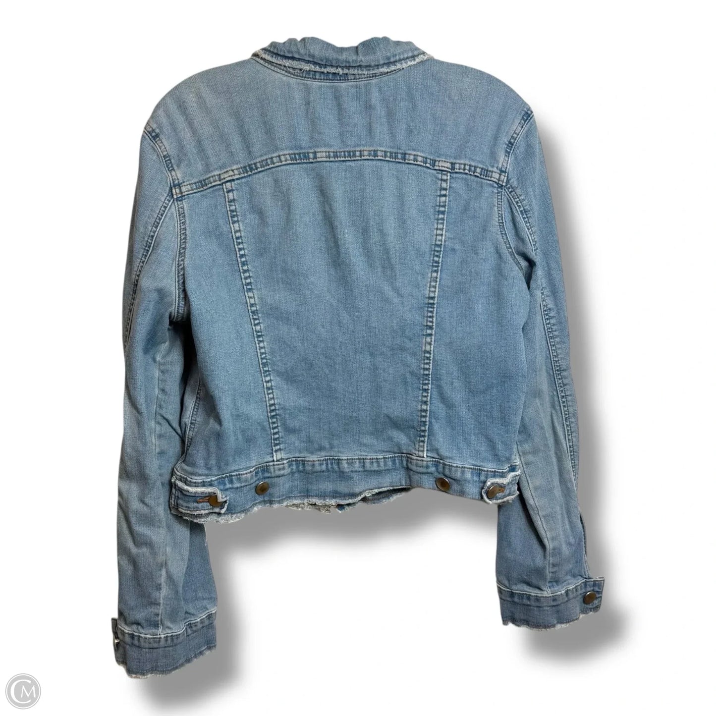 Jacket Denim By Free People In Blue Denim, Size: M