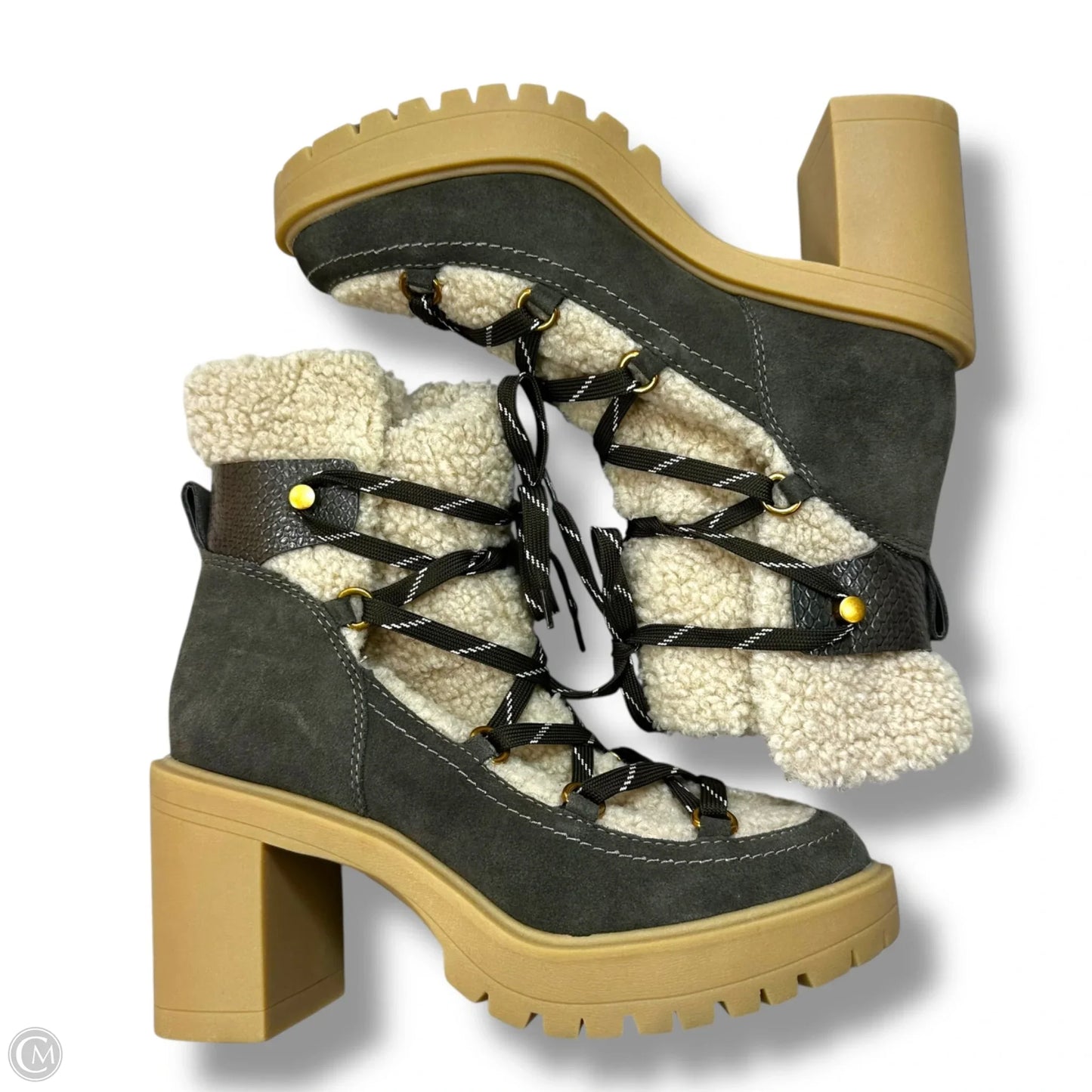 Boots Ankle Heels By Dolce Vita In Grey, Size: 8