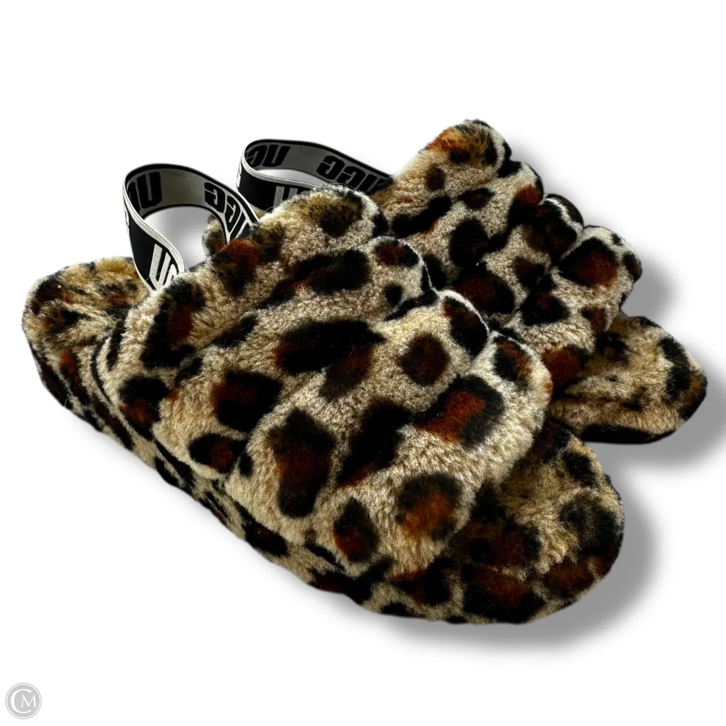 Slippers Designer By Ugg In Animal Print, Size: 7