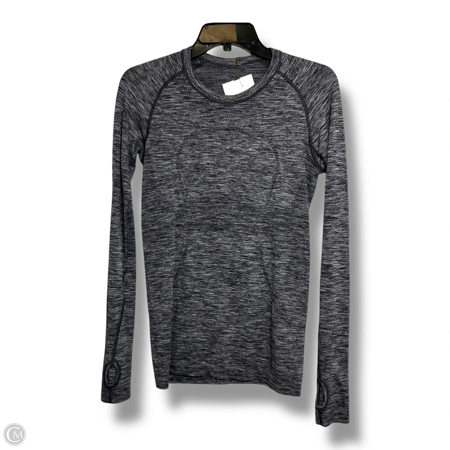 Athletic Top Long Sleeve Crewneck By Lululemon In Grey, Size: M