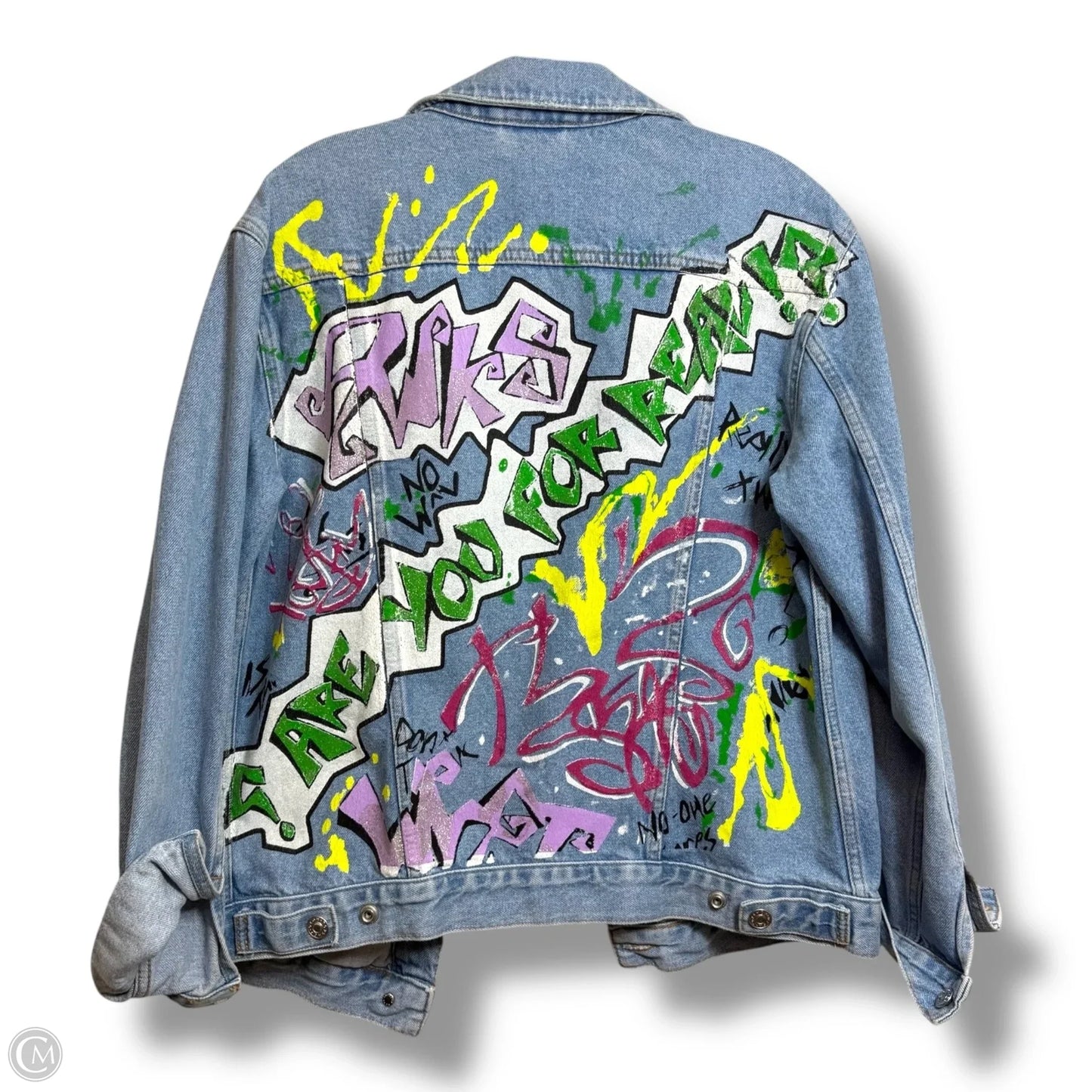 Jacket Denim By Top Shop In Blue Denim, Size: 4