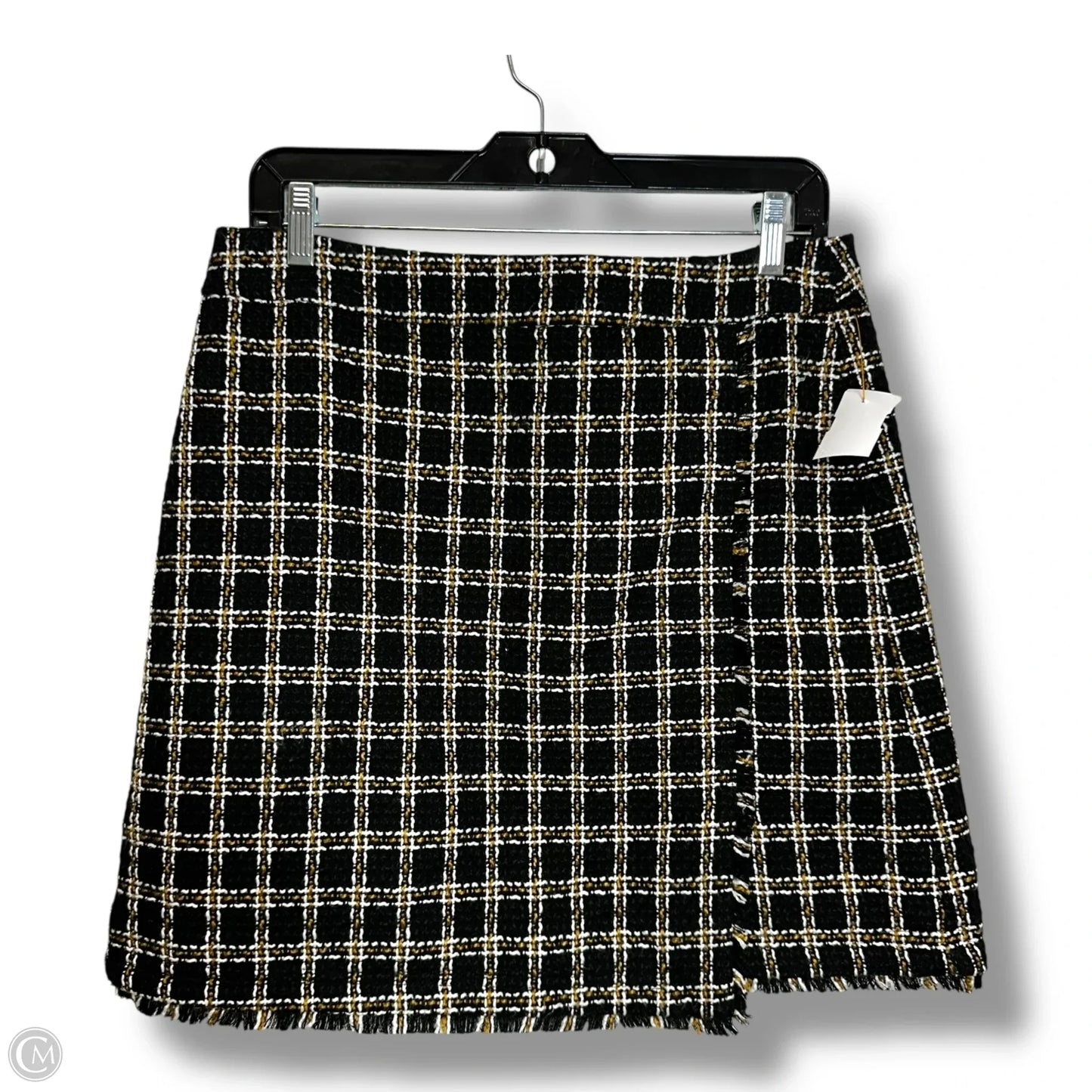 Skirt Mini & Short By Loft In Plaid Pattern, Size: 8