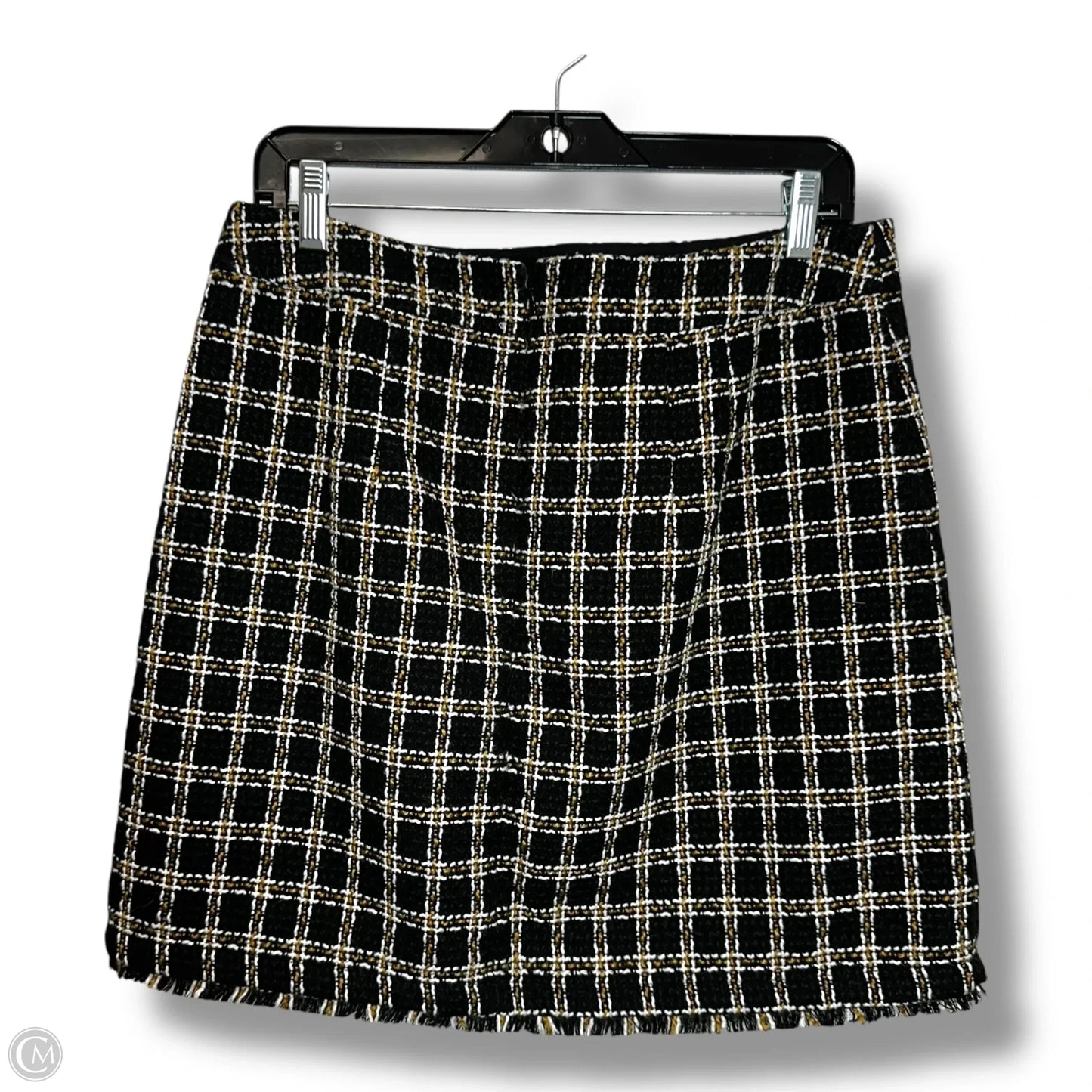 Skirt Mini & Short By Loft In Plaid Pattern, Size: 8