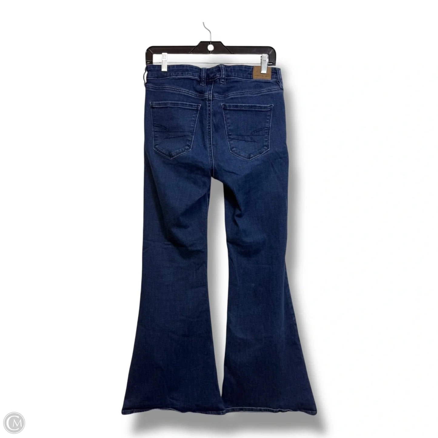 Jeans Flared By American Eagle In Blue Denim, Size: 8