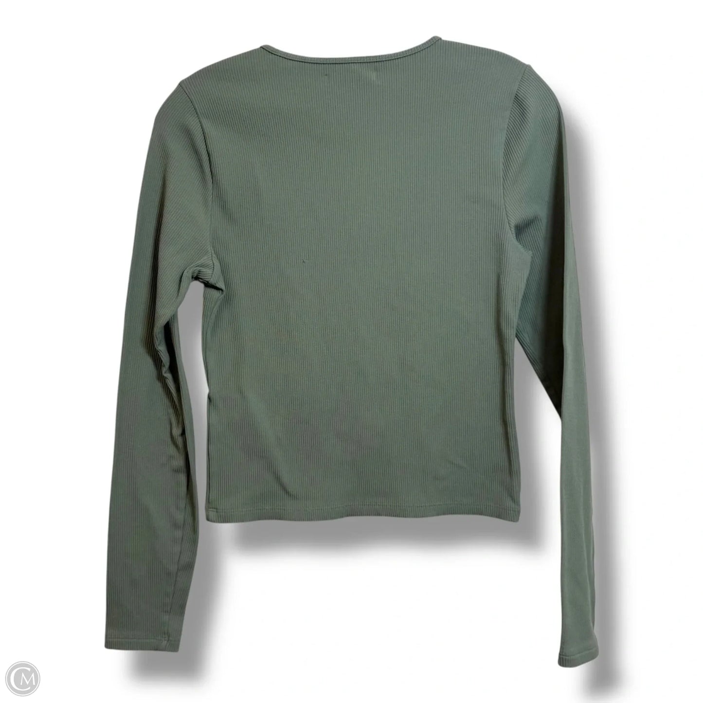 Top Long Sleeve By Abercrombie And Fitch In Green, Size: M