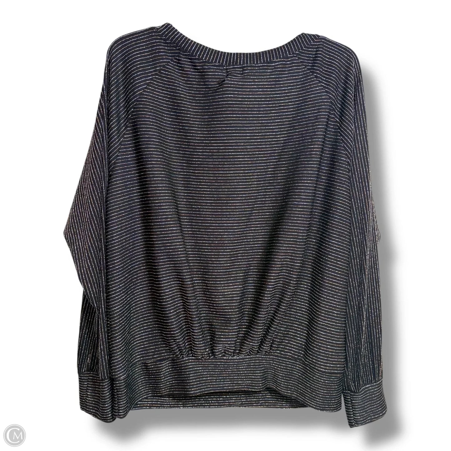 Top Long Sleeve By Peyton Jensen In Black, Size: L