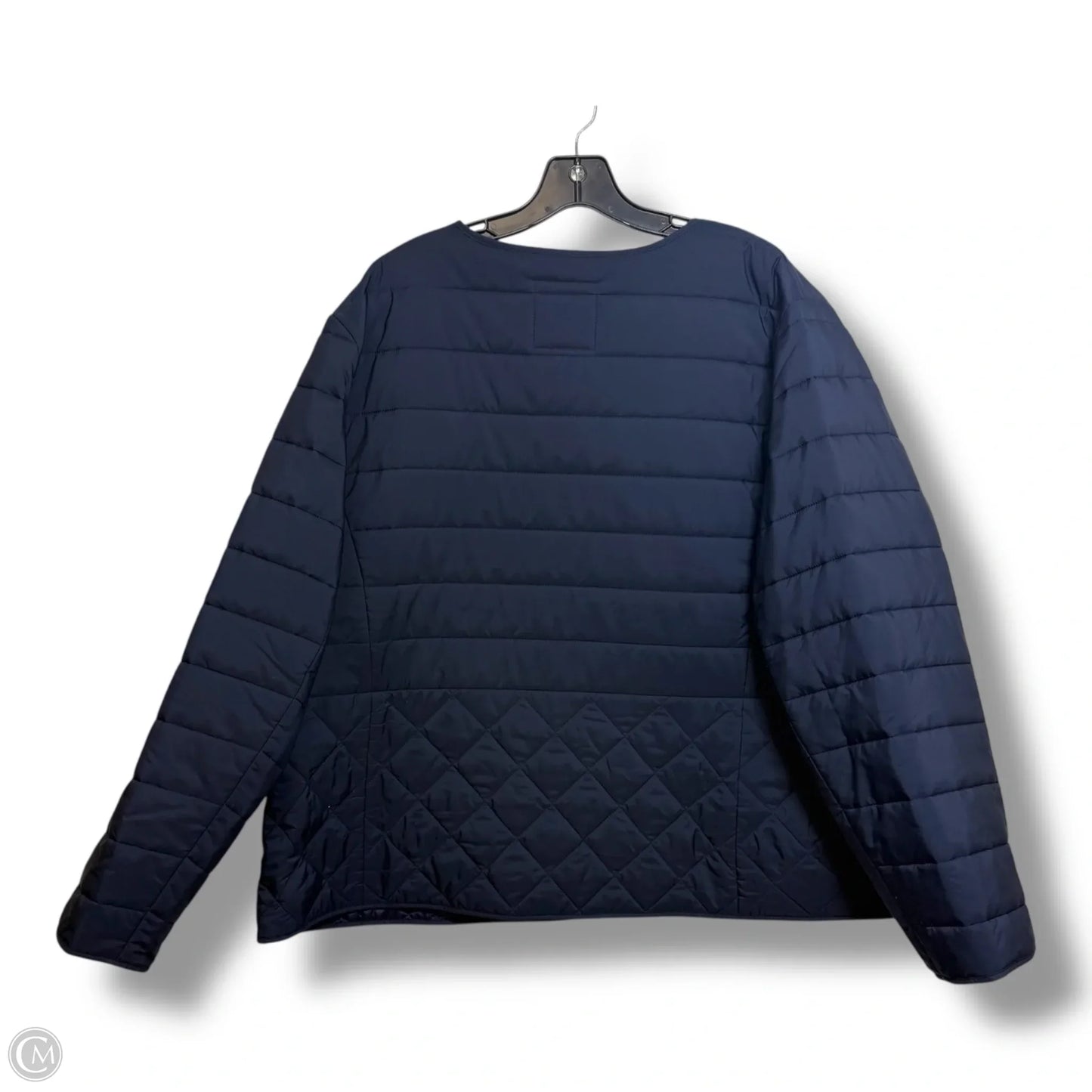 Jacket Puffer & Quilted By Talbots In Navy, Size: 3x