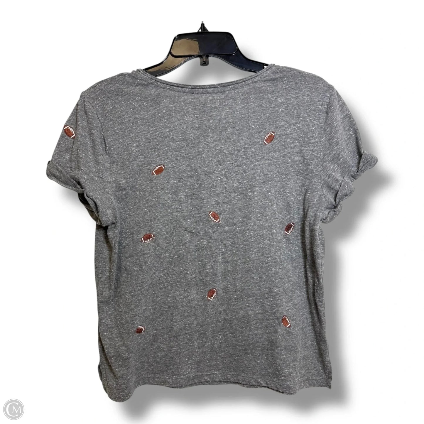 Top Short Sleeve By Pilcro In Grey, Size: S