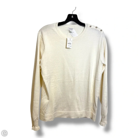 Sweater By J. Crew In Cream, Size: L
