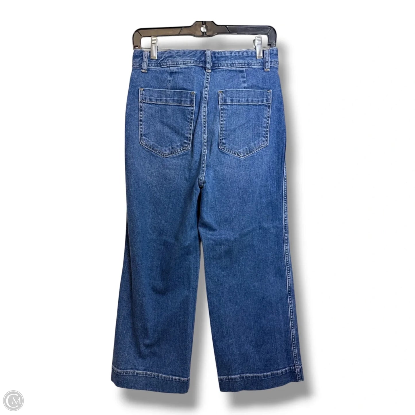 Jeans Wide Leg By Gap In Blue Denim, Size: 4