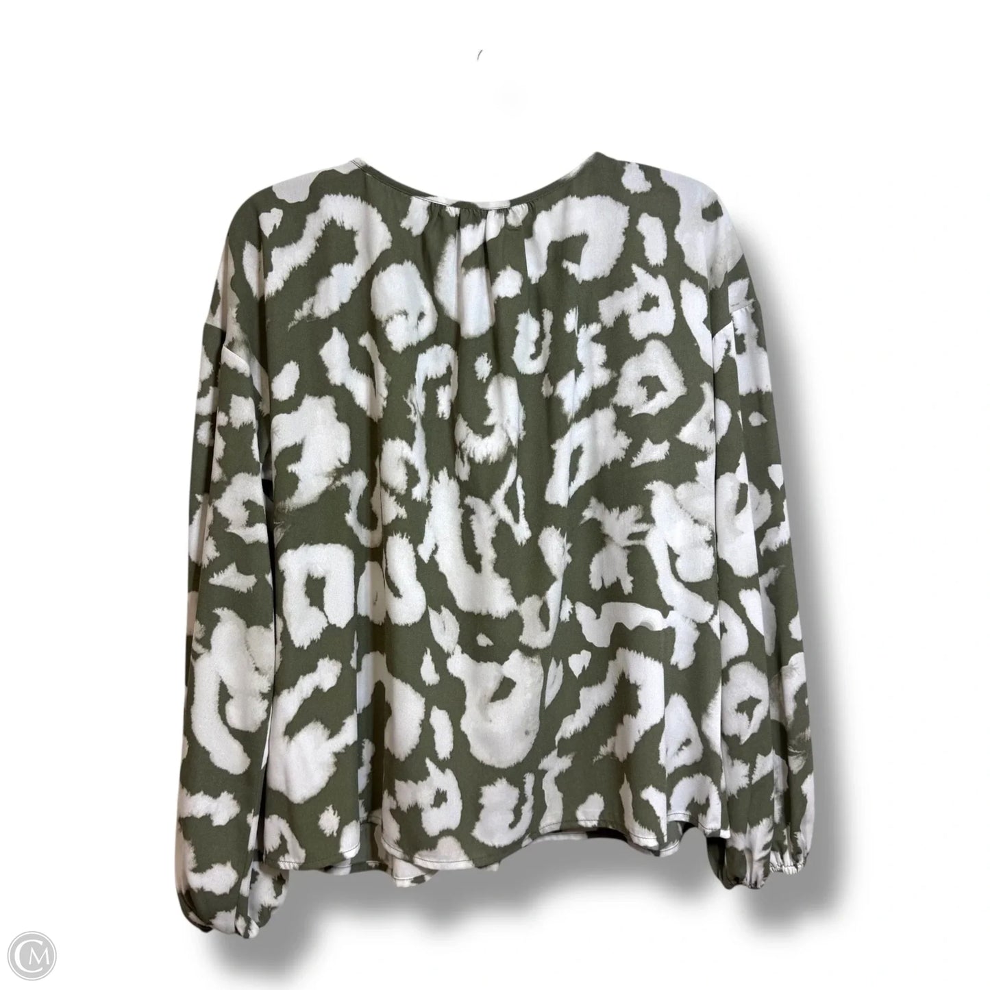Top Long Sleeve By Elizabeth And James In Animal Print, Size: L