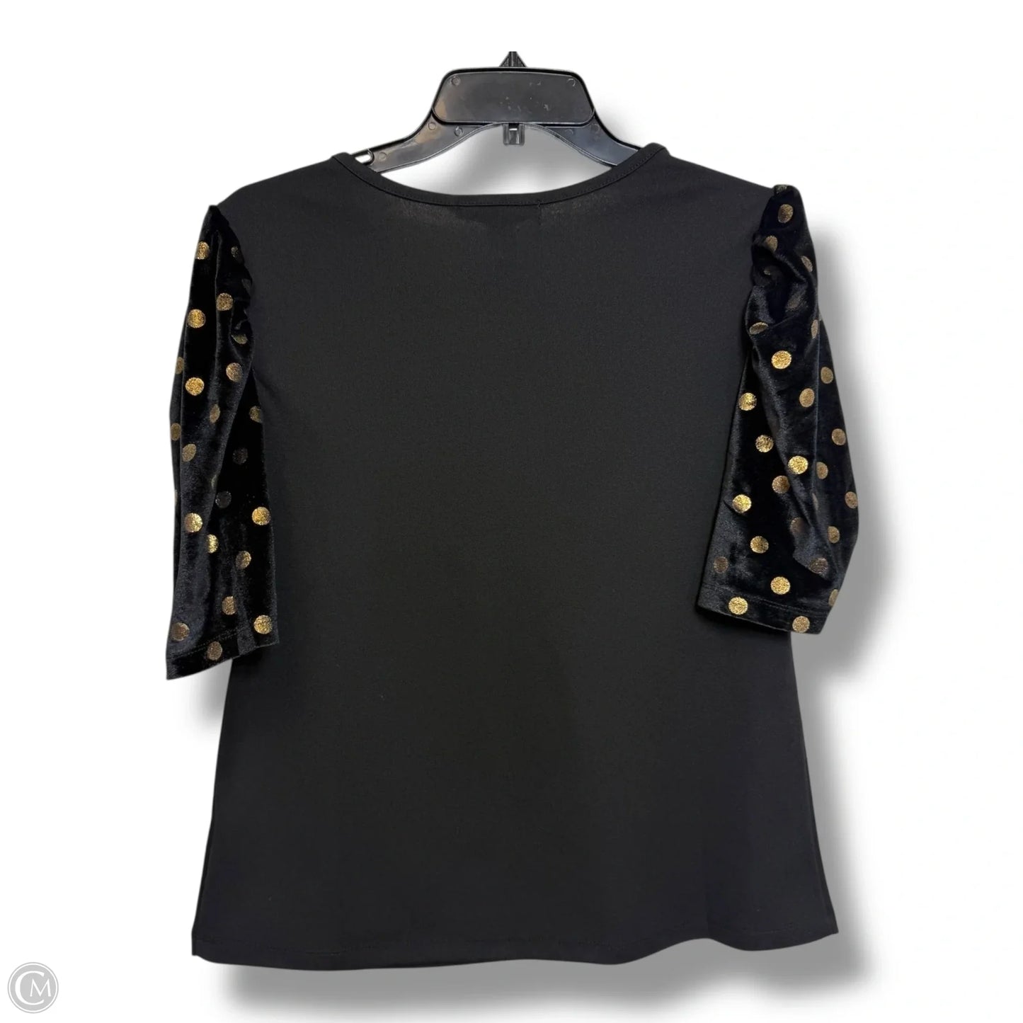 Top Short Sleeve Basic By Madison In Black, Size: L