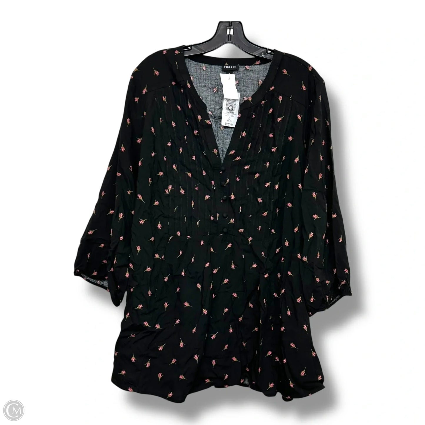 Top Long Sleeve Basic By Torrid In Black, Size: 3x