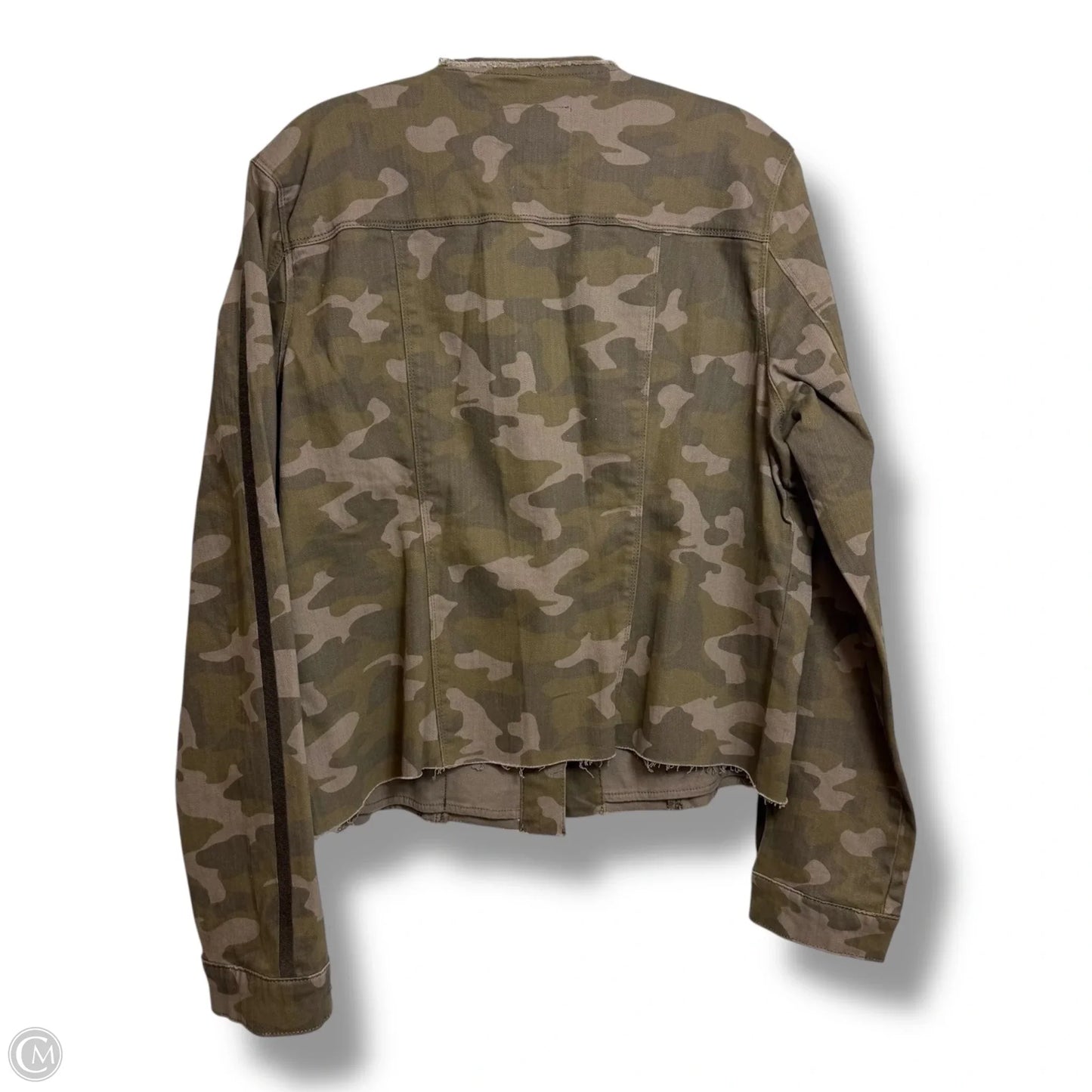 Jacket Denim By Clothes Mentor In Camouflage Print, Size: L