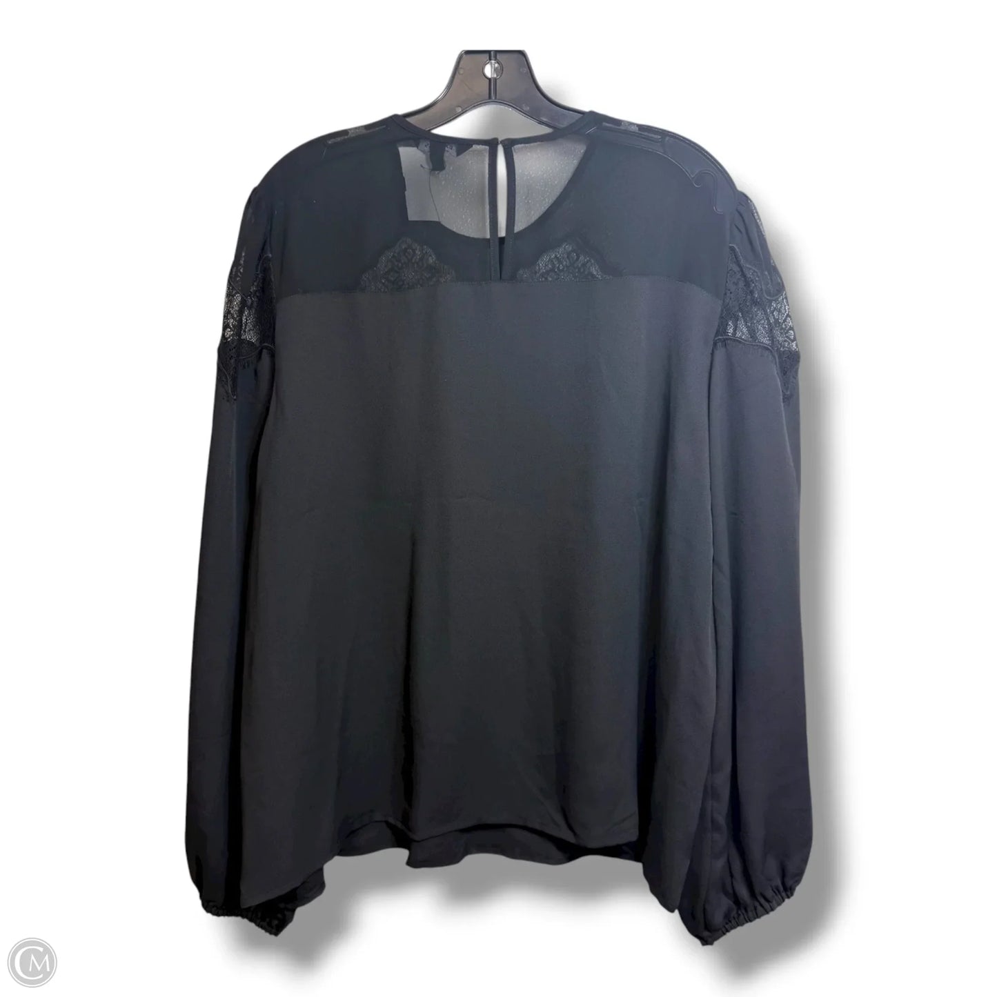 Top Long Sleeve Basic By Express In Black, Size: Xl