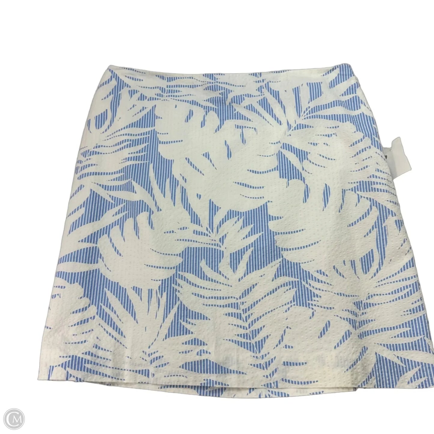 Skirt Mini & Short By Talbots In Blue & White, Size: 10