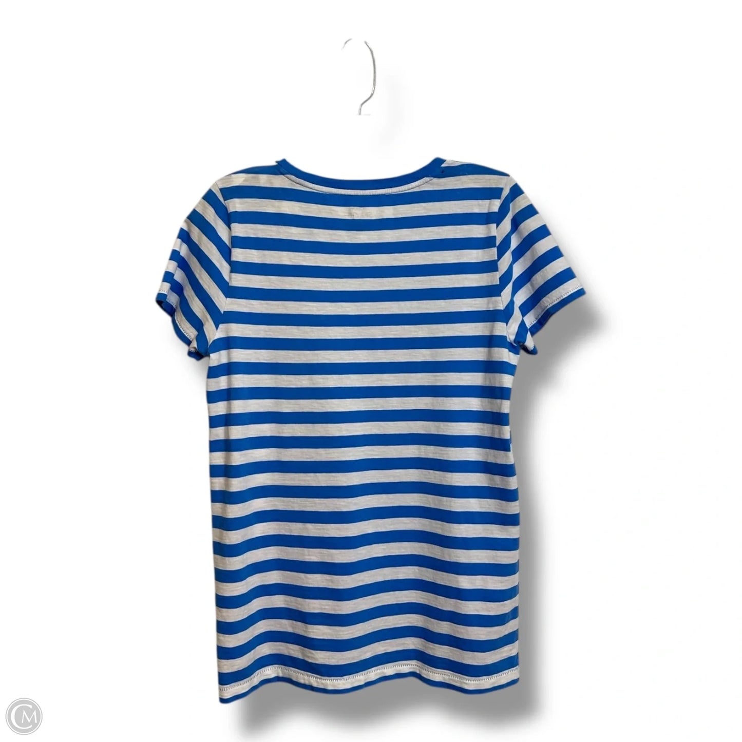 Top Short Sleeve Basic By J. Crew In Striped Pattern, Size: M