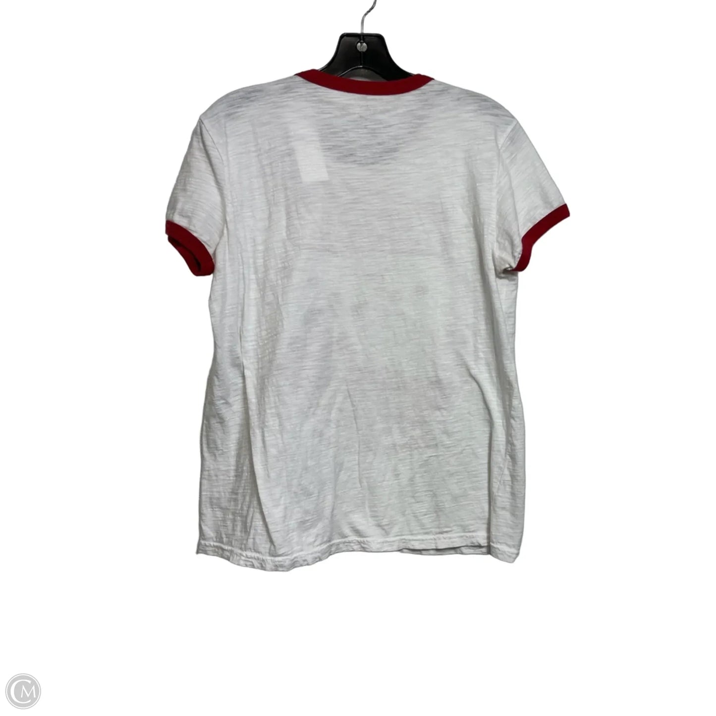 Lady & The Tramp Top Short Sleeve Basic By Disney In White, Size: M