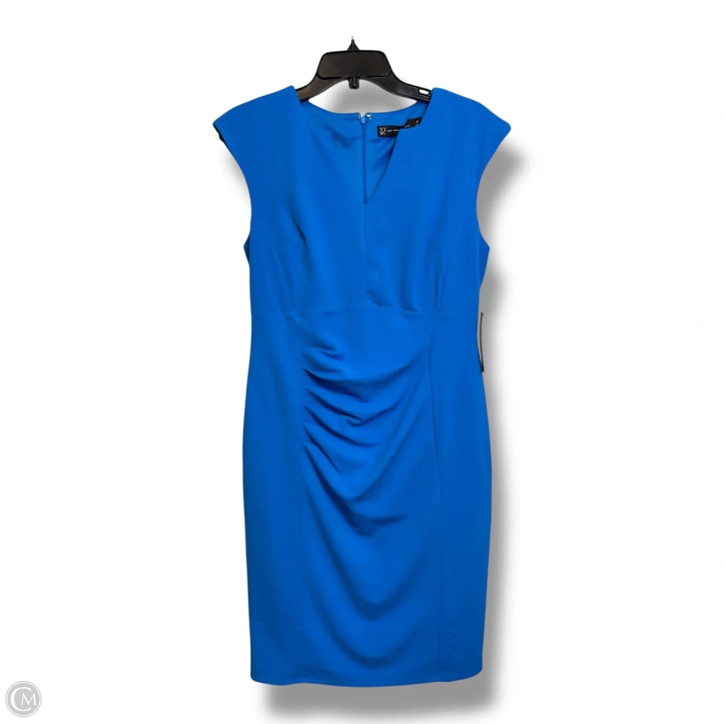 Dress Party Midi By New York And Co In Blue, Size: M