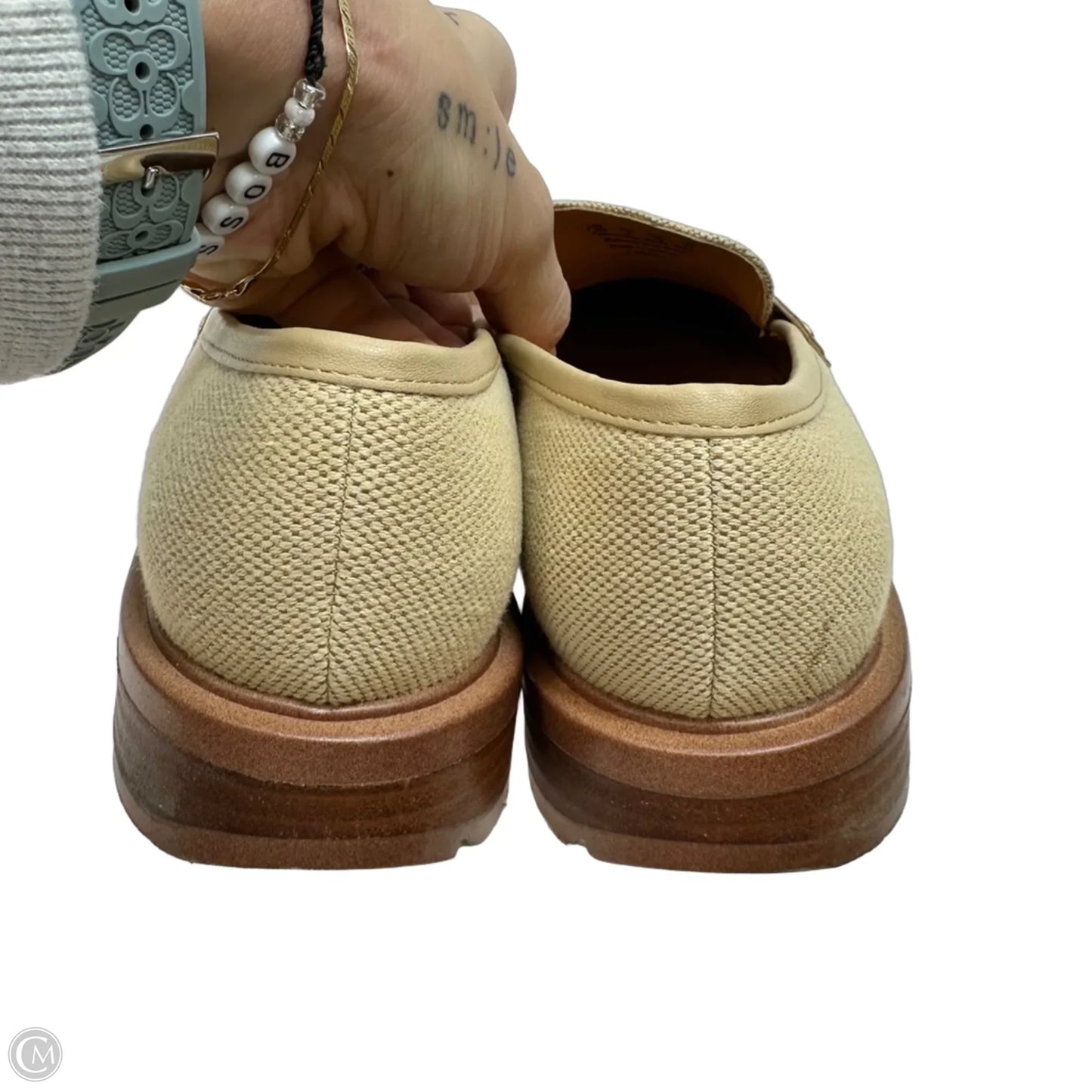 Loafers Shoes Flats By Franco Sarto In Beige, Size: 7.5