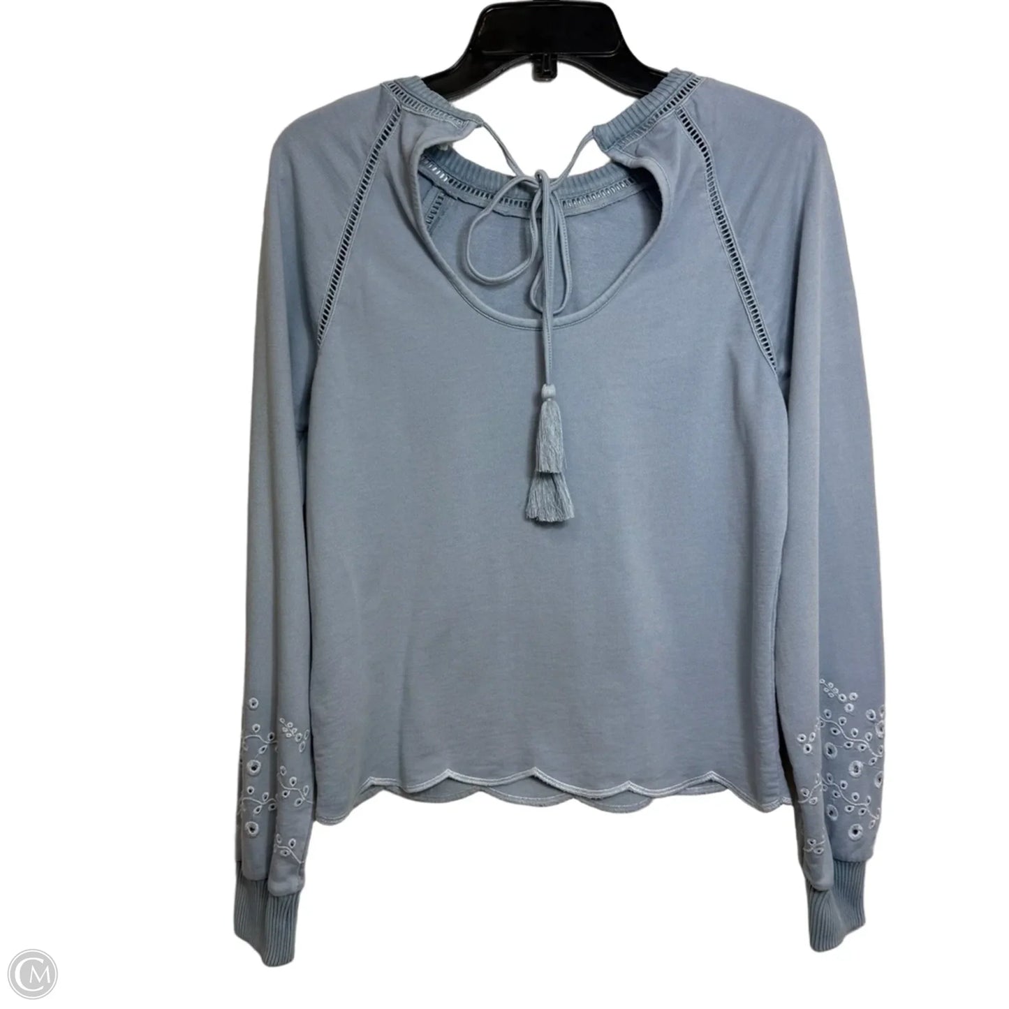 Top Long Sleeve By Anthropologie In Blue, Size: Xs