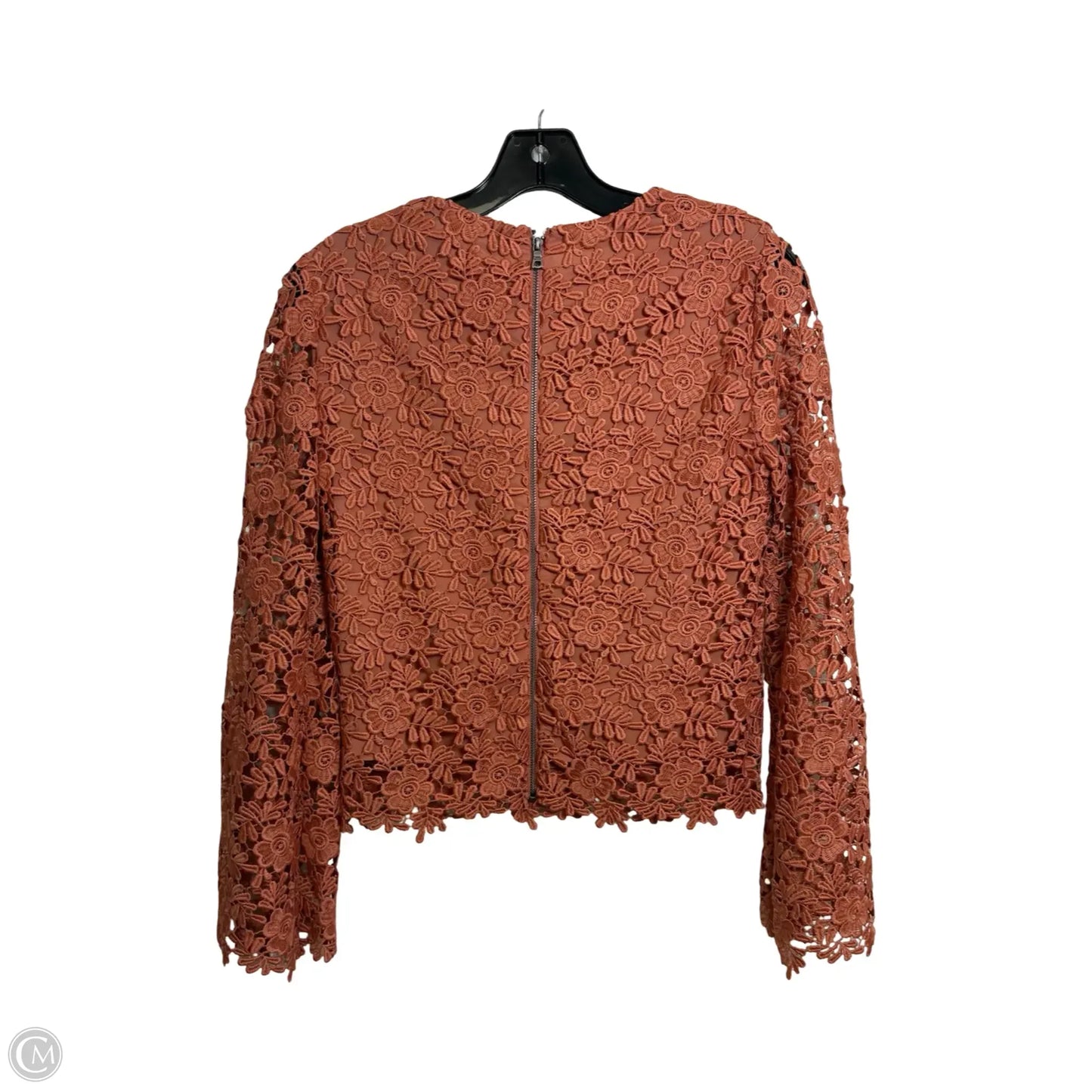 Top Long Sleeve Designer By Alice + Olivia In Orange, Size: Xs