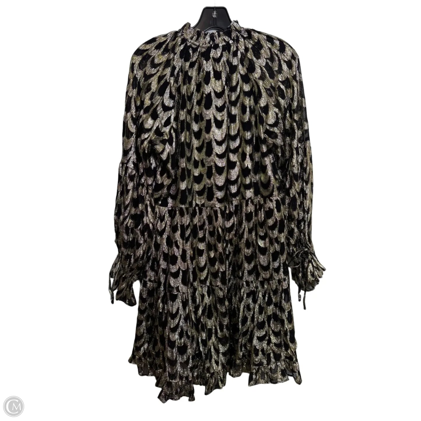 Dress Casual Short By Gibson And Latimer In Black & Gold, Size: S