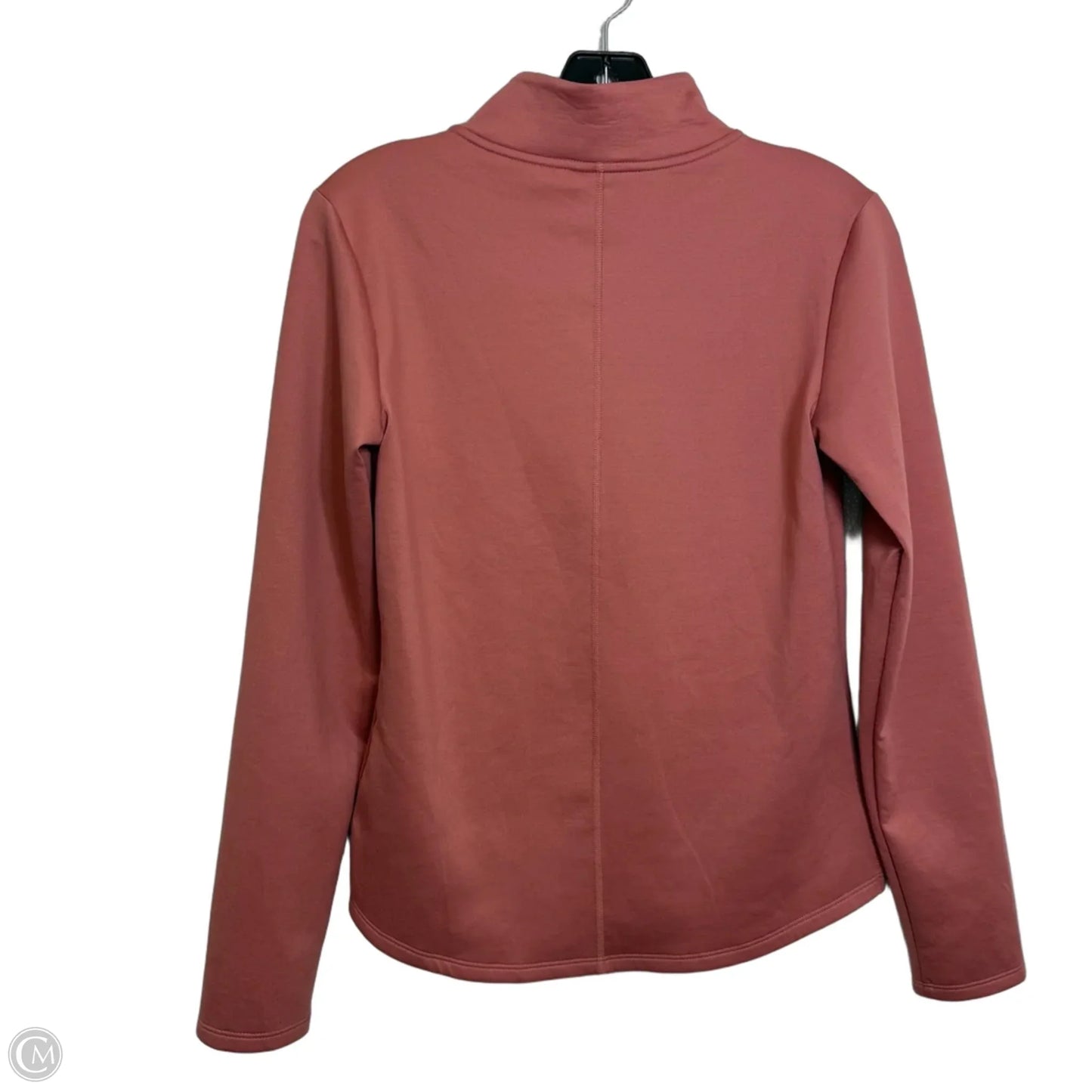 Athletic Top Long Sleeve Collar By Nike In Coral, Size: Xs
