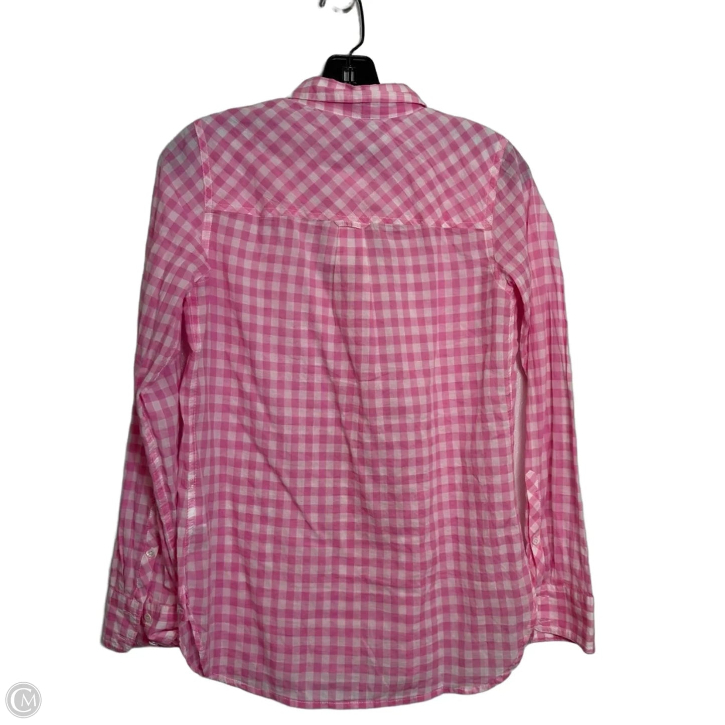 Top Long Sleeve By J. Crew In Pink & White, Size: 0
