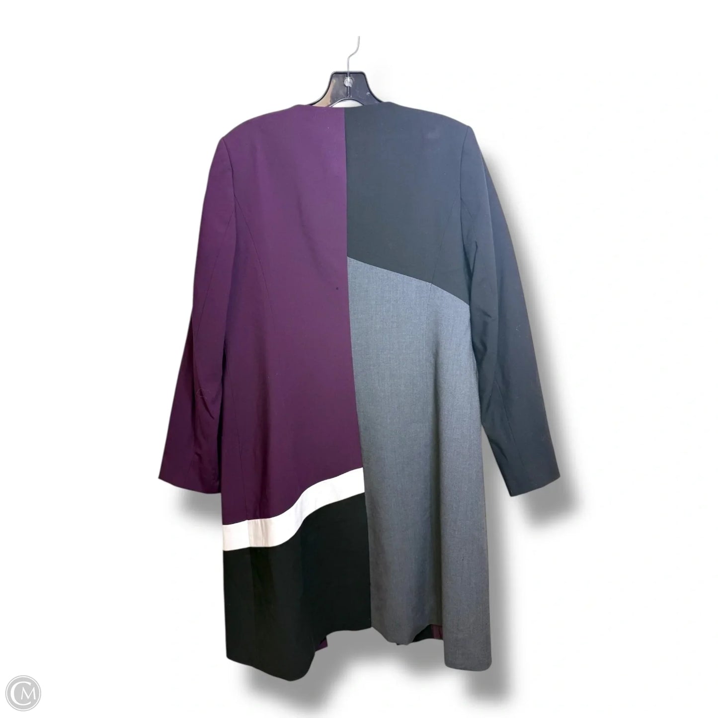 Blazer By Calvin Klein In Black & Purple, Size: 12