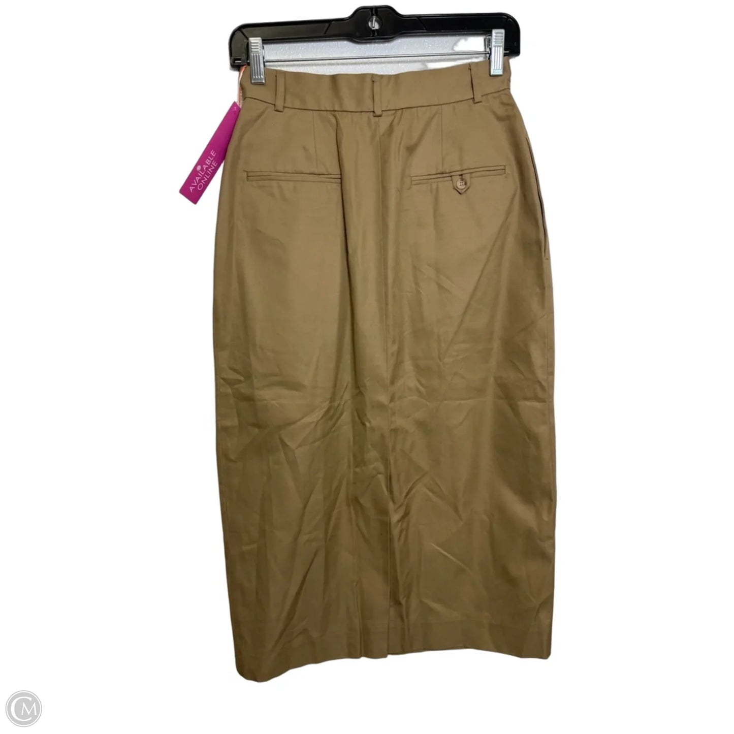 Skirt Midi By Ralph Lauren In Tan, Size: 6